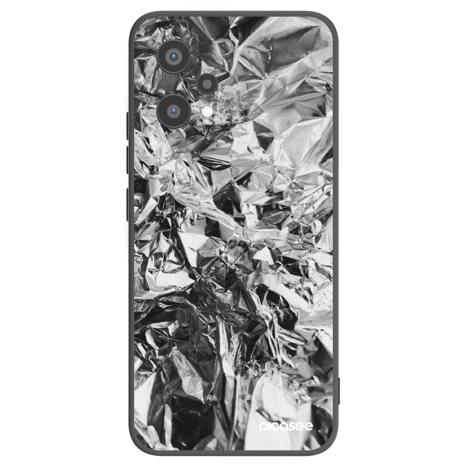 Picasee Μαύρη θήκη σιλικόνης για Realme 9 Pro 5G - Chrome