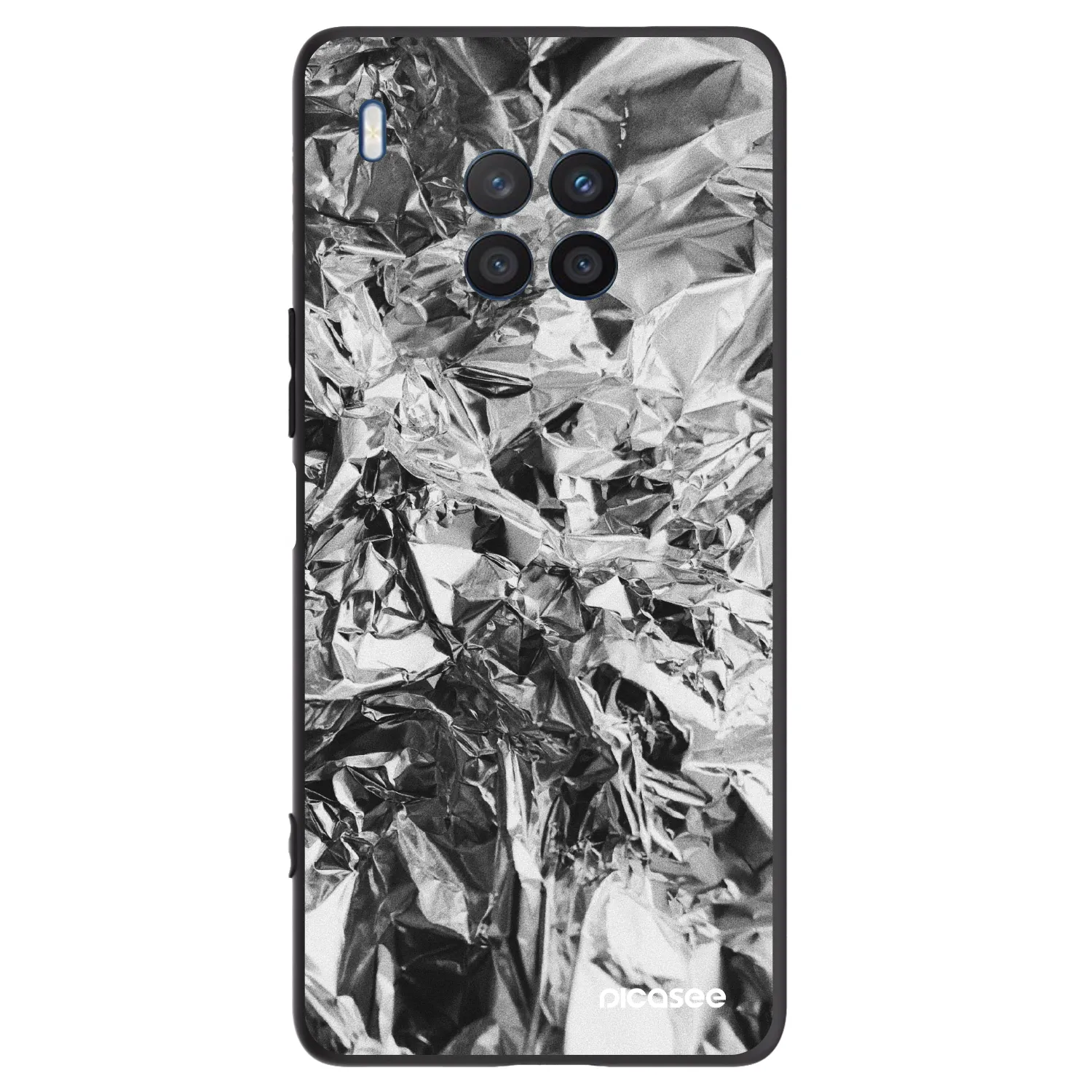 Picasee Μαύρη θήκη σιλικόνης για Honor 50 Lite - Chrome