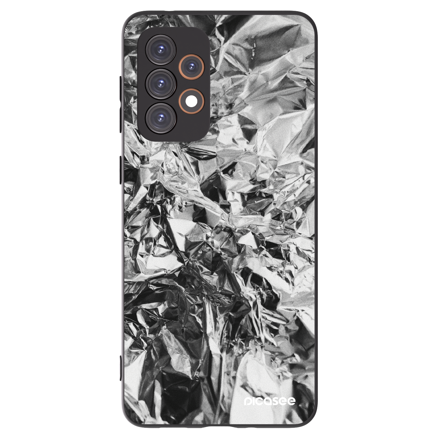 Picasee Μαύρη θήκη σιλικόνης για Samsung Galaxy A33 5G A336 - Chrome