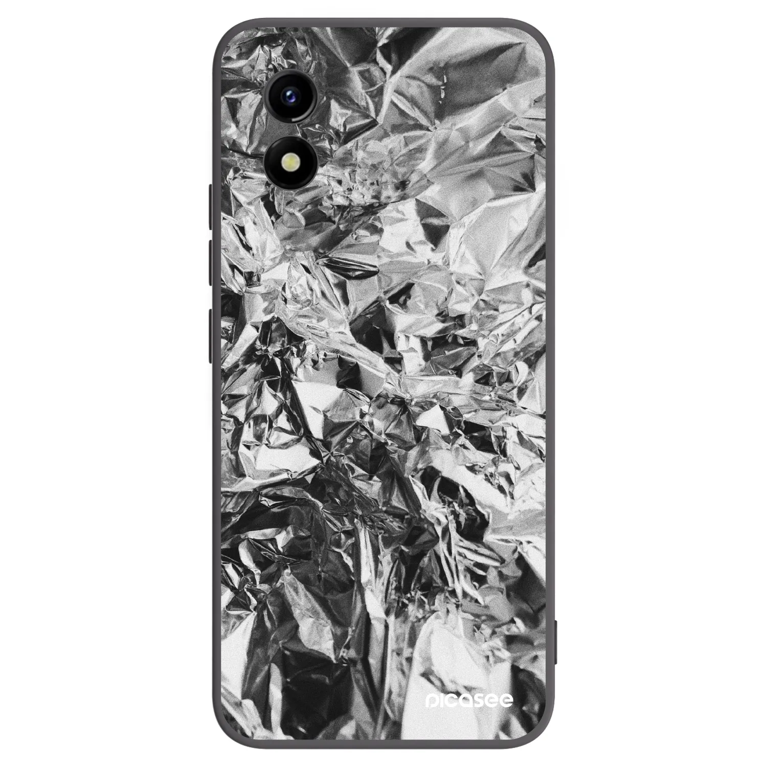 Picasee Μαύρη θήκη σιλικόνης για Vivo Y01 - Chrome