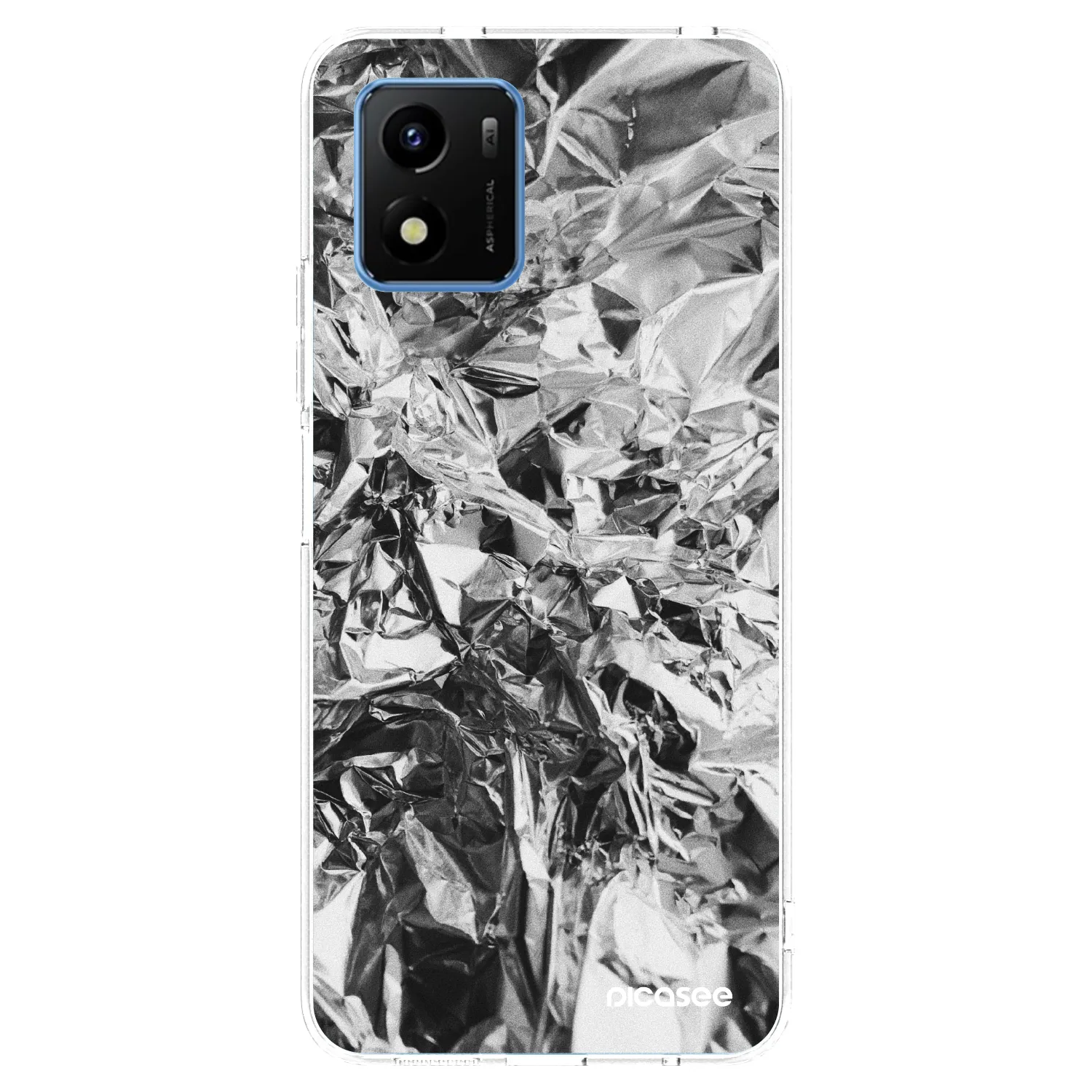 Picasee διαφανής θήκη σιλικόνης Vivo Y01 - Chrome