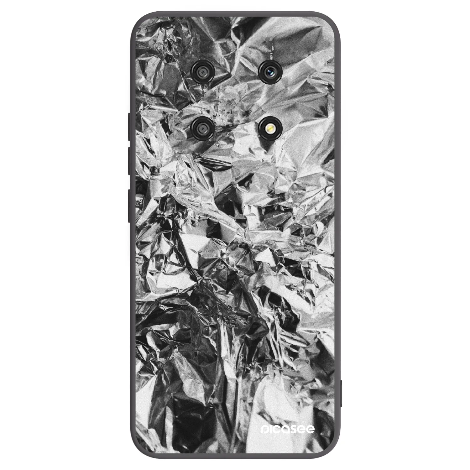 Picasee Μαύρη θήκη σιλικόνης για Honor Magic4 Lite 5G - Chrome