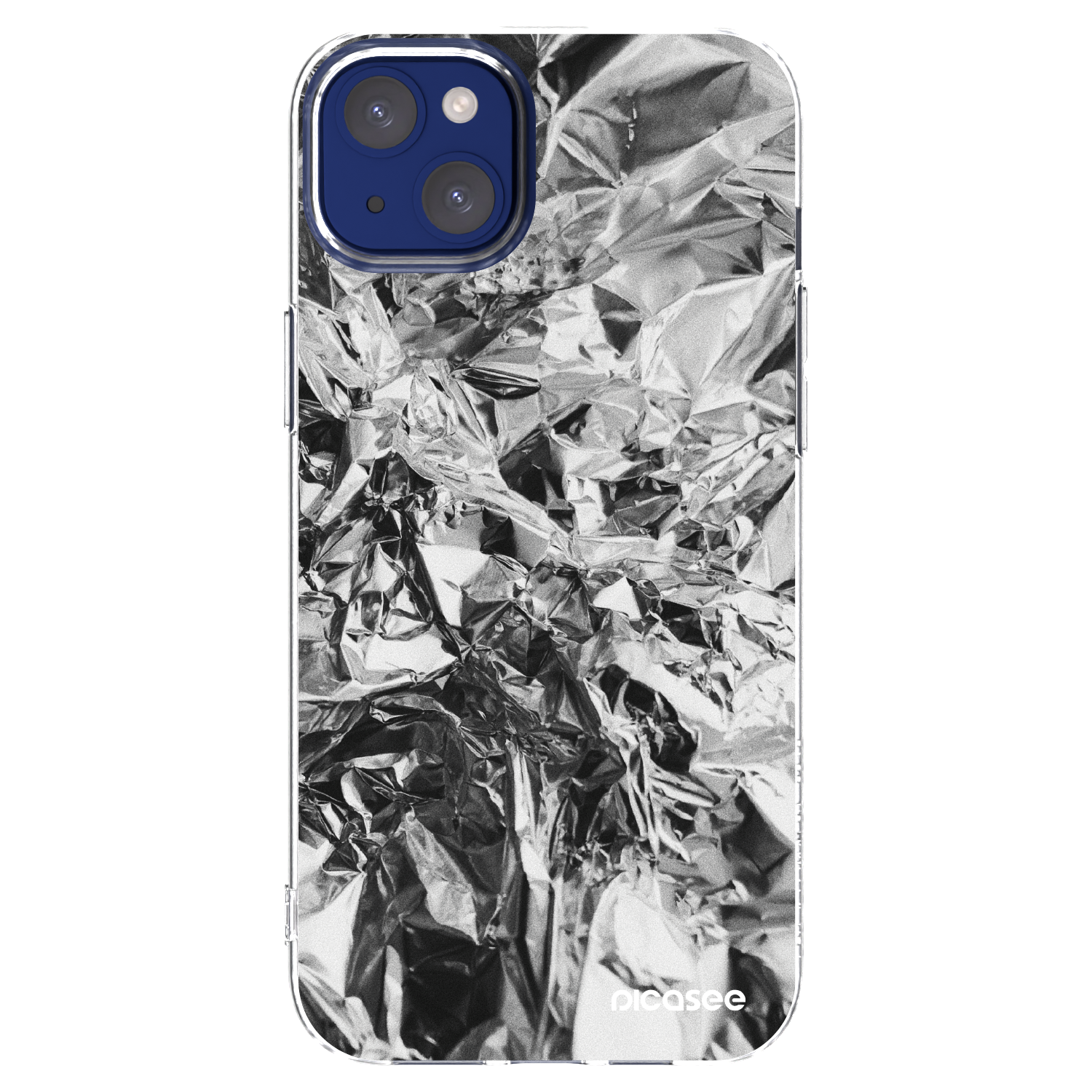 Picasee διαφανής θήκη σιλικόνης Apple iPhone 14 Plus - Chrome