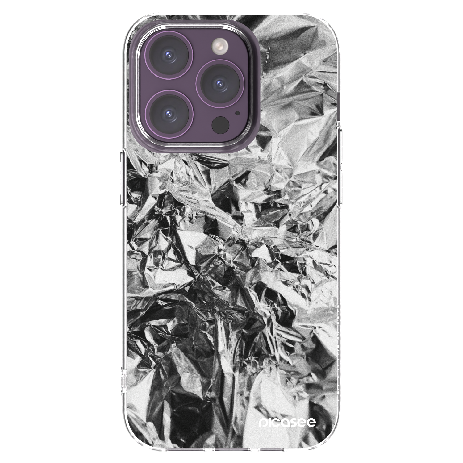 Picasee διαφανής θήκη σιλικόνης Apple iPhone 14 Pro - Chrome