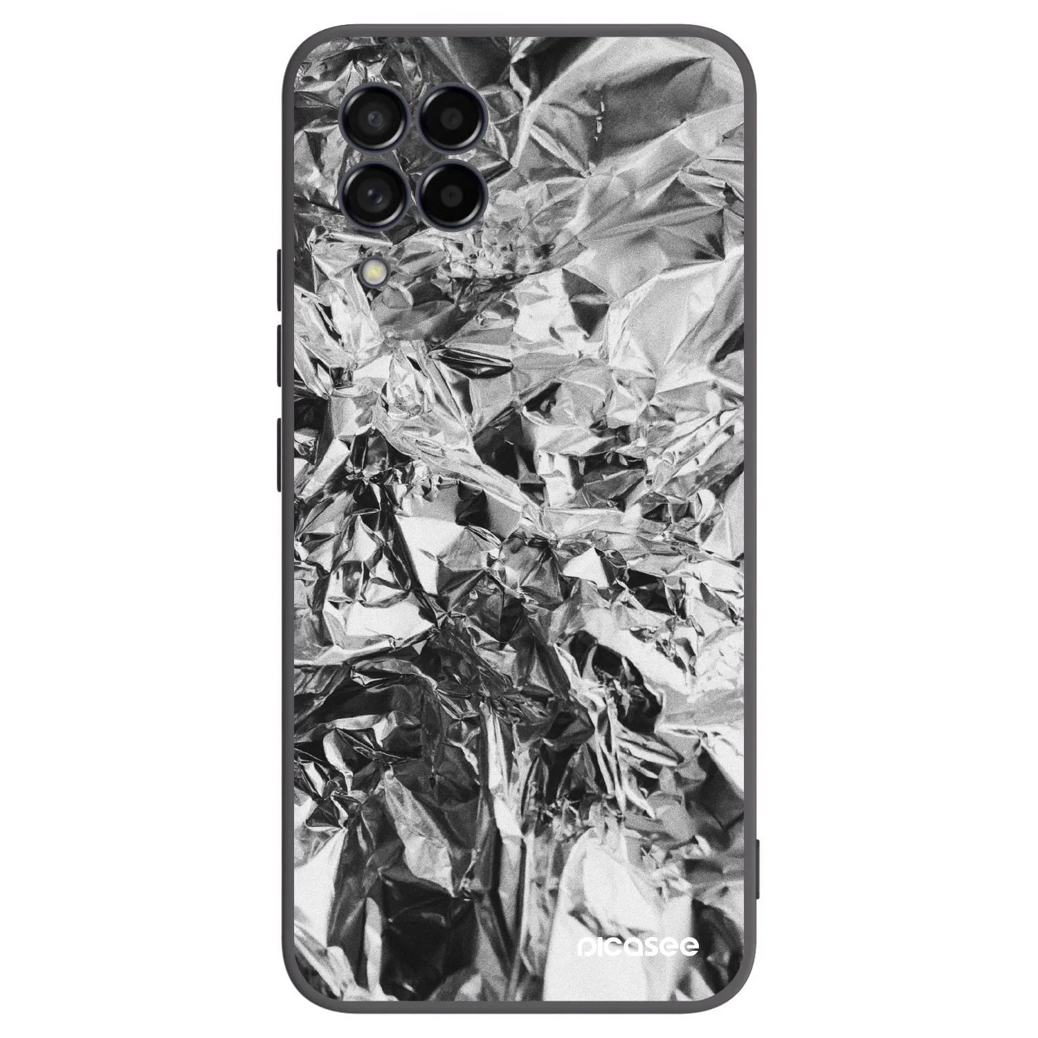 Picasee Μαύρη θήκη σιλικόνης για Samsung Galaxy M53 5G - Chrome