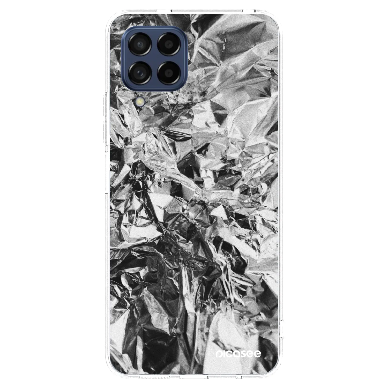 Picasee διαφανής θήκη σιλικόνης Samsung Galaxy M53 5G - Chrome