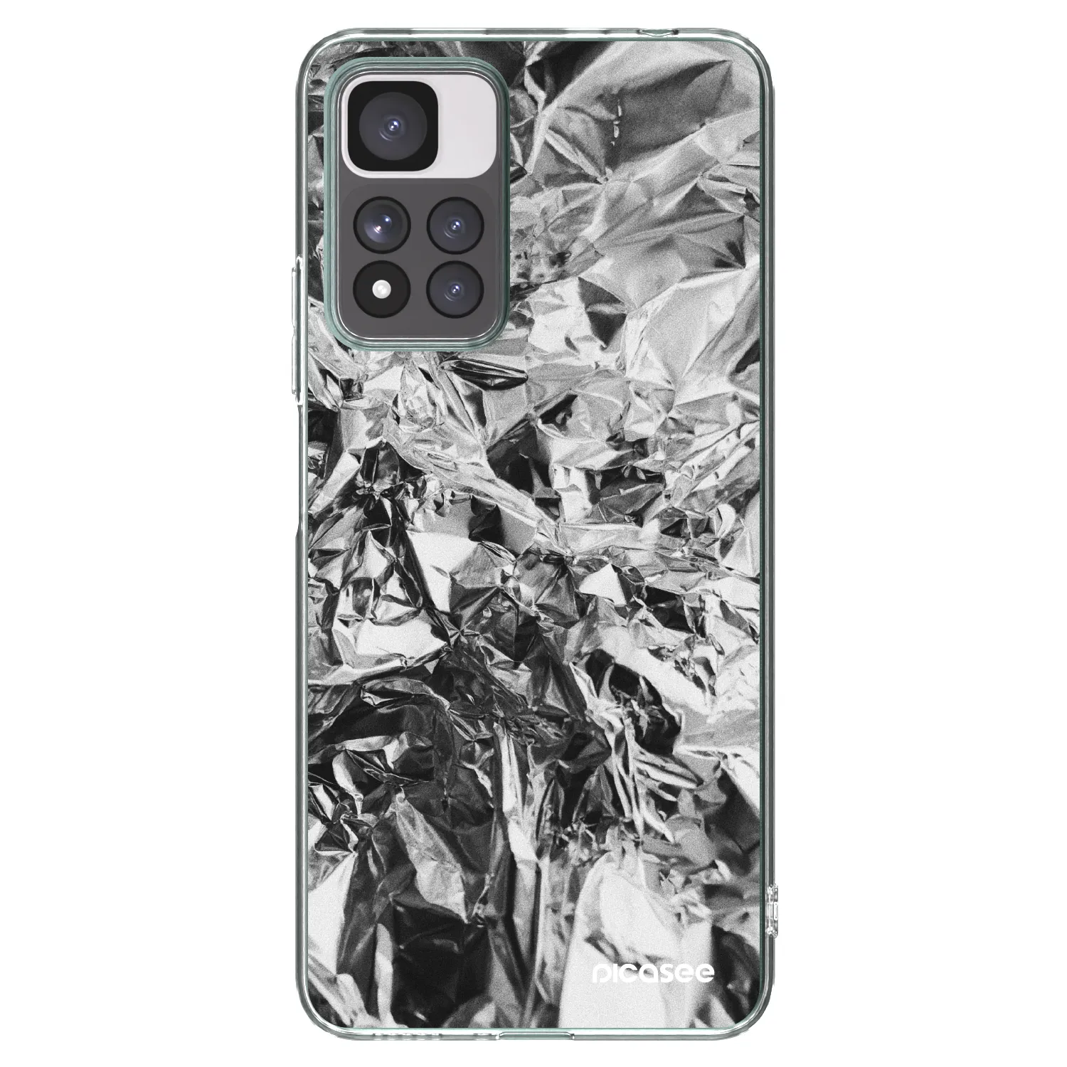 Picasee διαφανής θήκη σιλικόνης Xiaomi Redmi Note 11 Pro+ 5G - Chrome