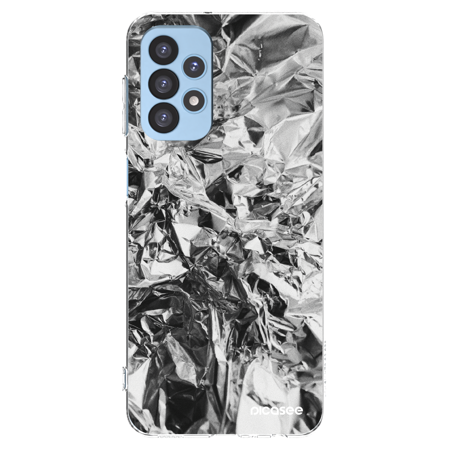 Picasee διαφανής θήκη σιλικόνης Samsung Galaxy A23 A235F 4G - Chrome