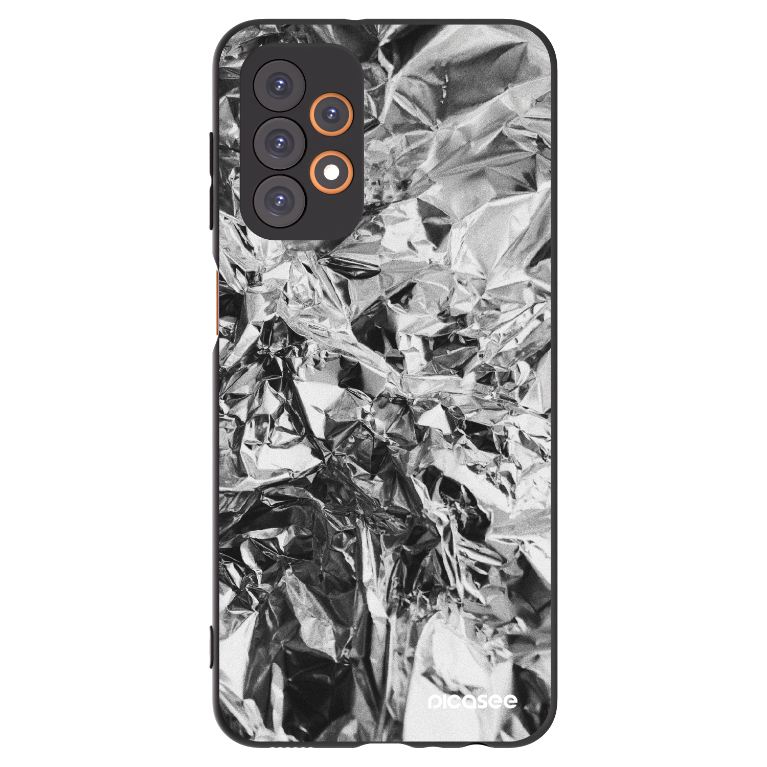 Picasee Μαύρη θήκη σιλικόνης για Samsung Galaxy A23 A236B 5G - Chrome