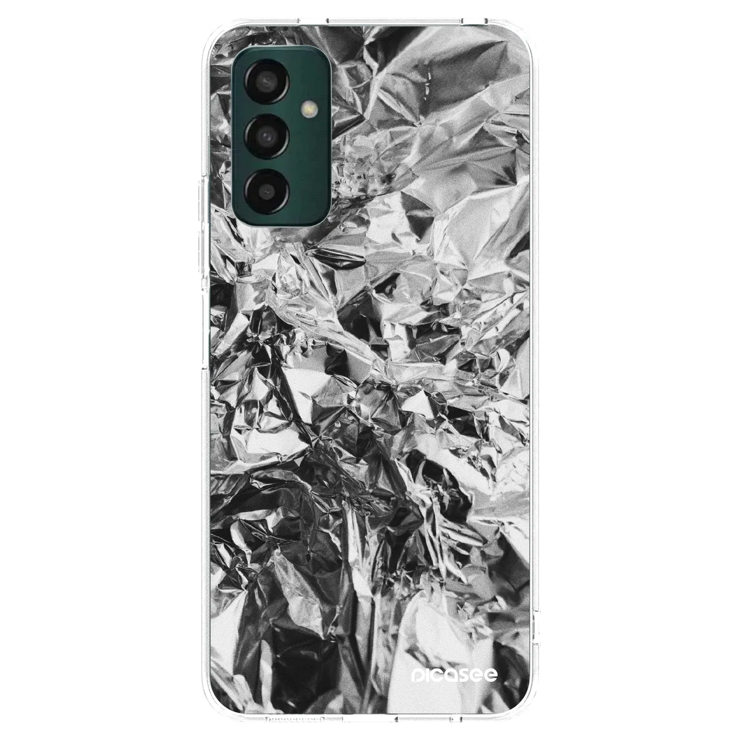 Picasee διαφανής θήκη σιλικόνης Samsung Galaxy M23 5G - Chrome