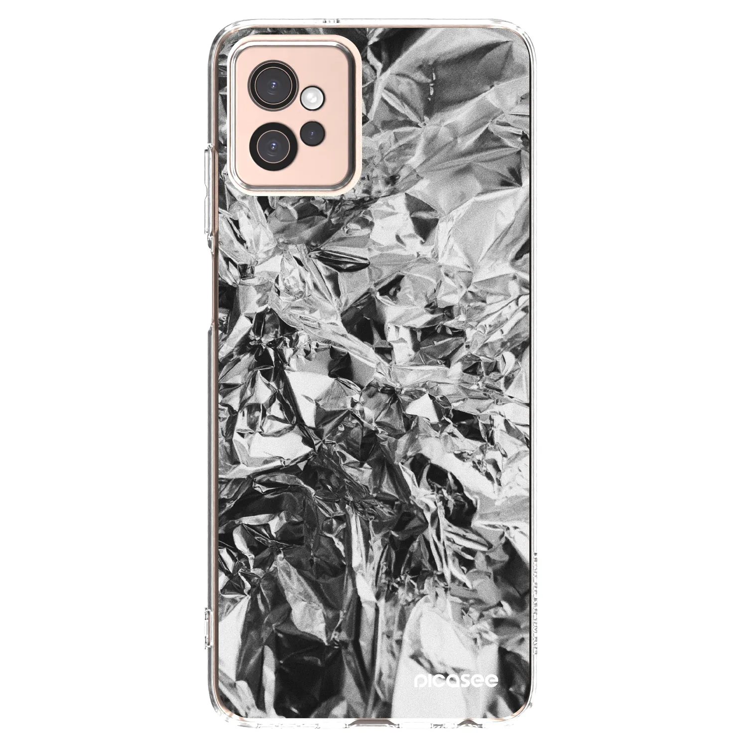 Picasee διαφανής θήκη σιλικόνης Motorola Moto G32 - Chrome