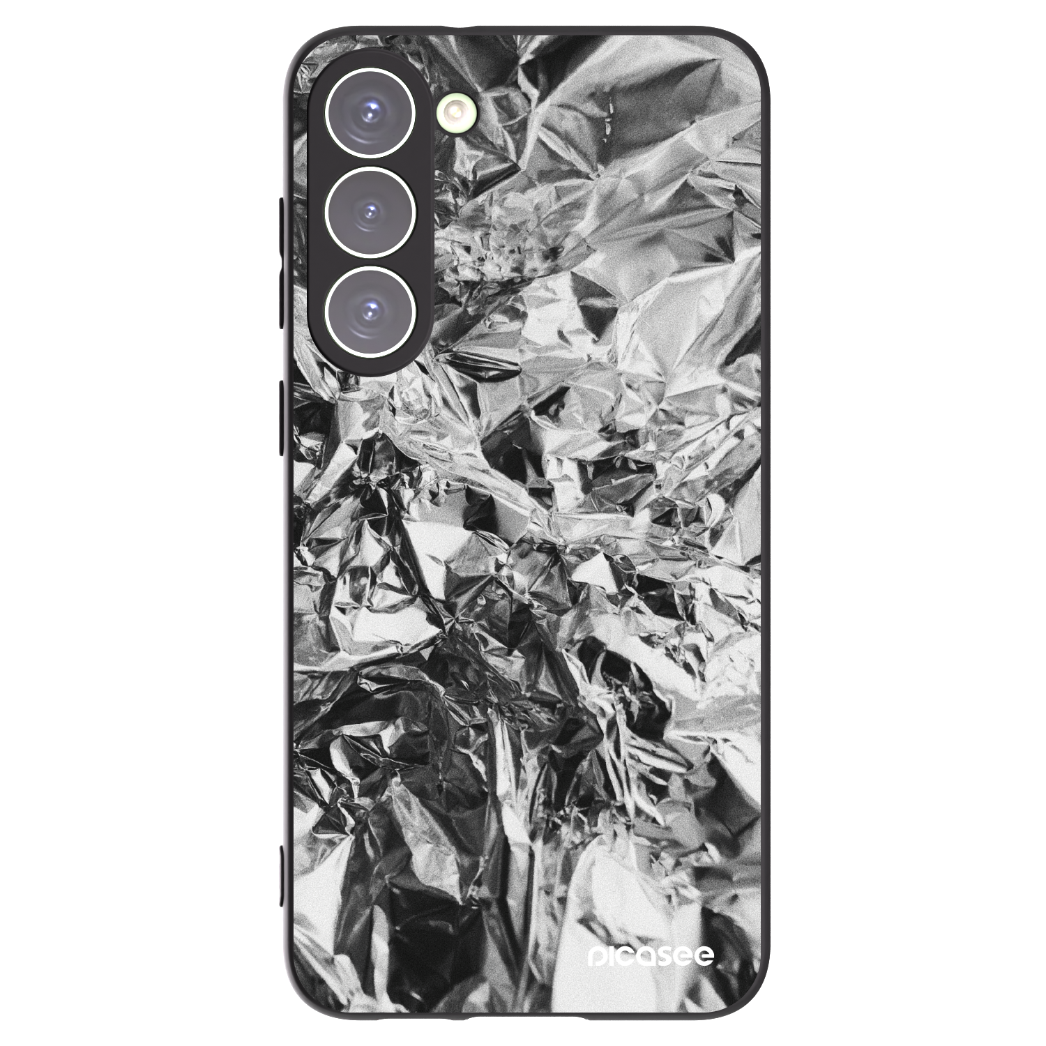Picasee Μαύρη θήκη σιλικόνης για Samsung Galaxy S23+ 5G - Chrome