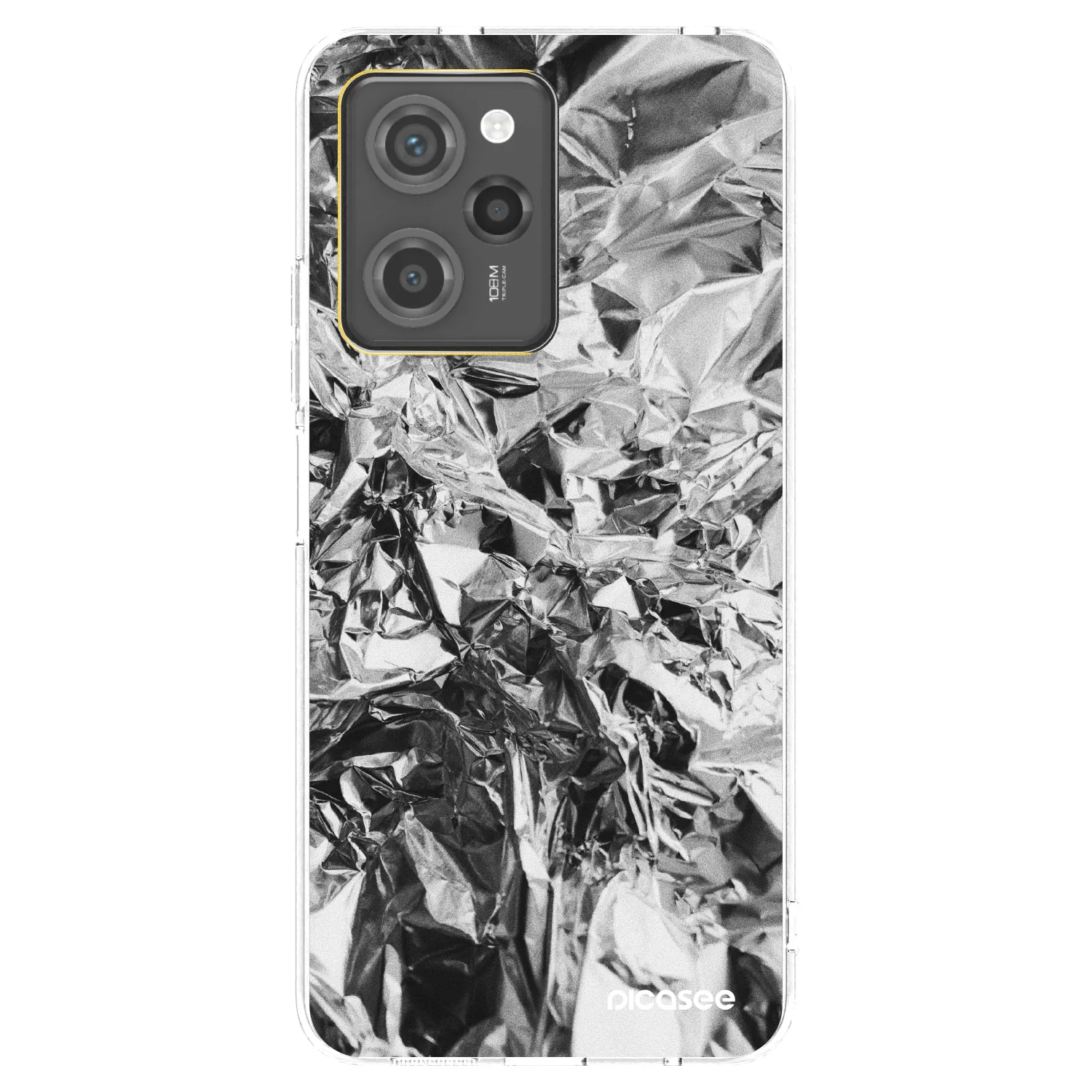 Picasee διαφανής θήκη σιλικόνης Xiaomi Poco X5 Pro - Chrome