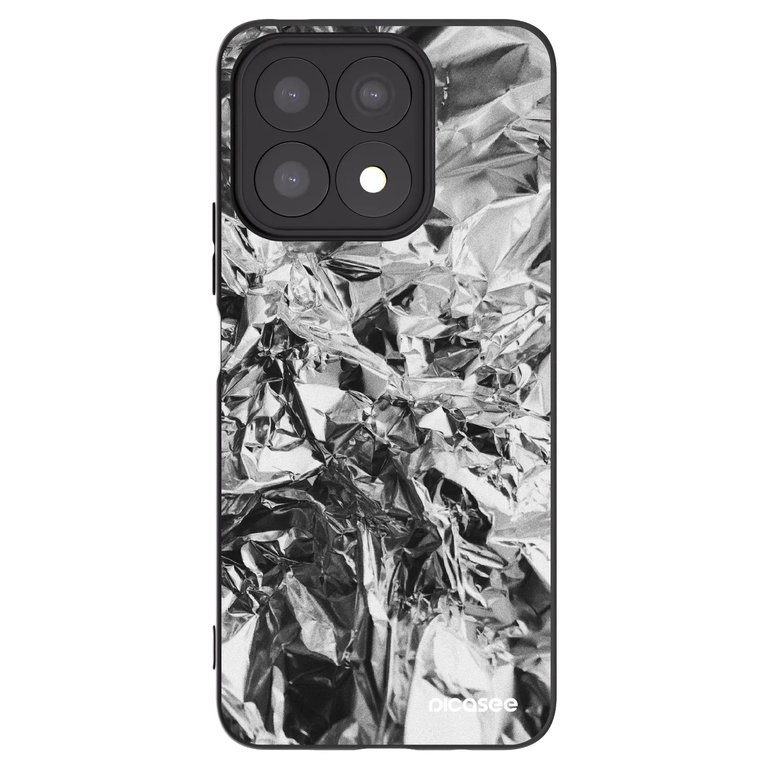 Picasee Μαύρη θήκη σιλικόνης για Honor X8a - Chrome