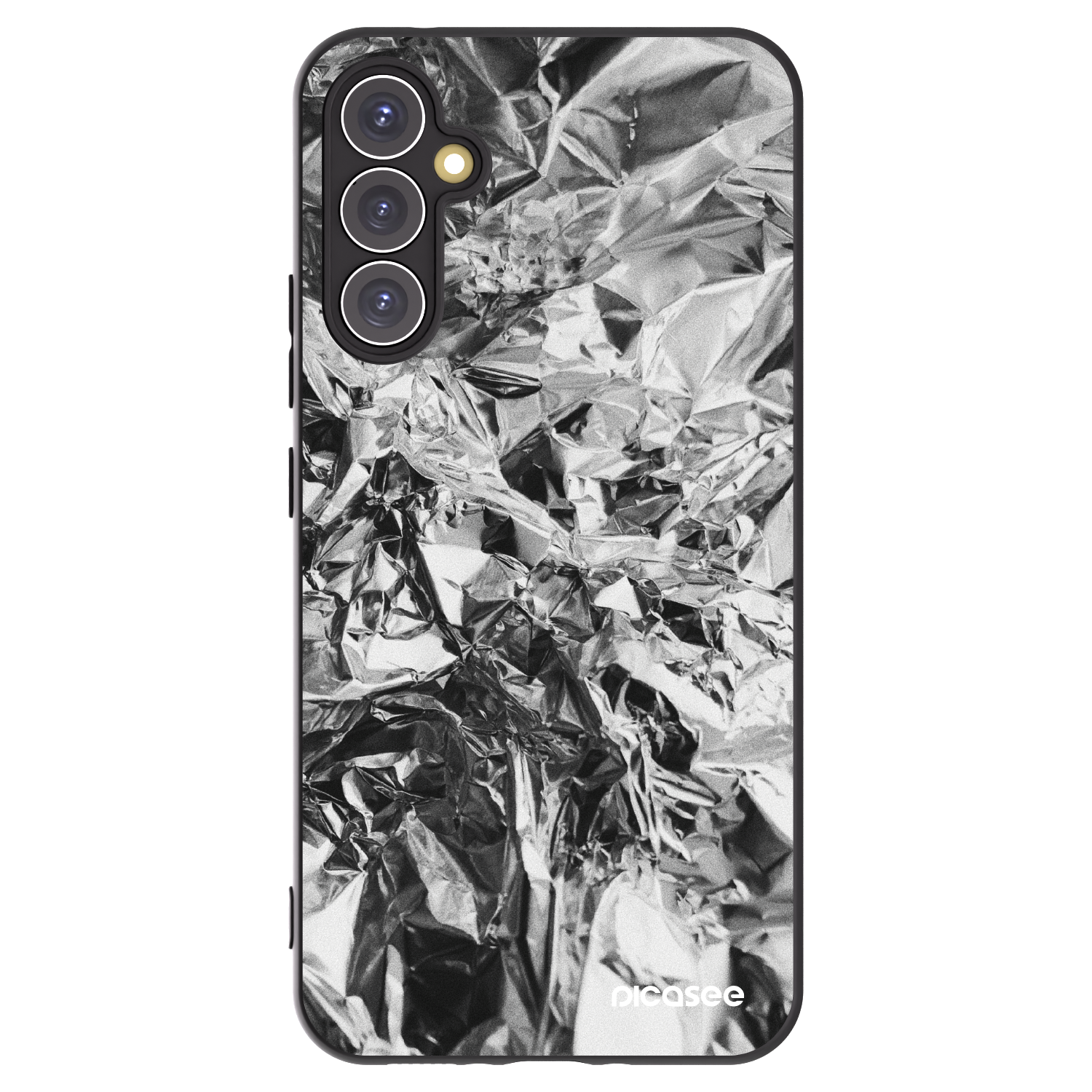 Picasee Μαύρη θήκη σιλικόνης για Samsung Galaxy A34 5G A346B - Chrome