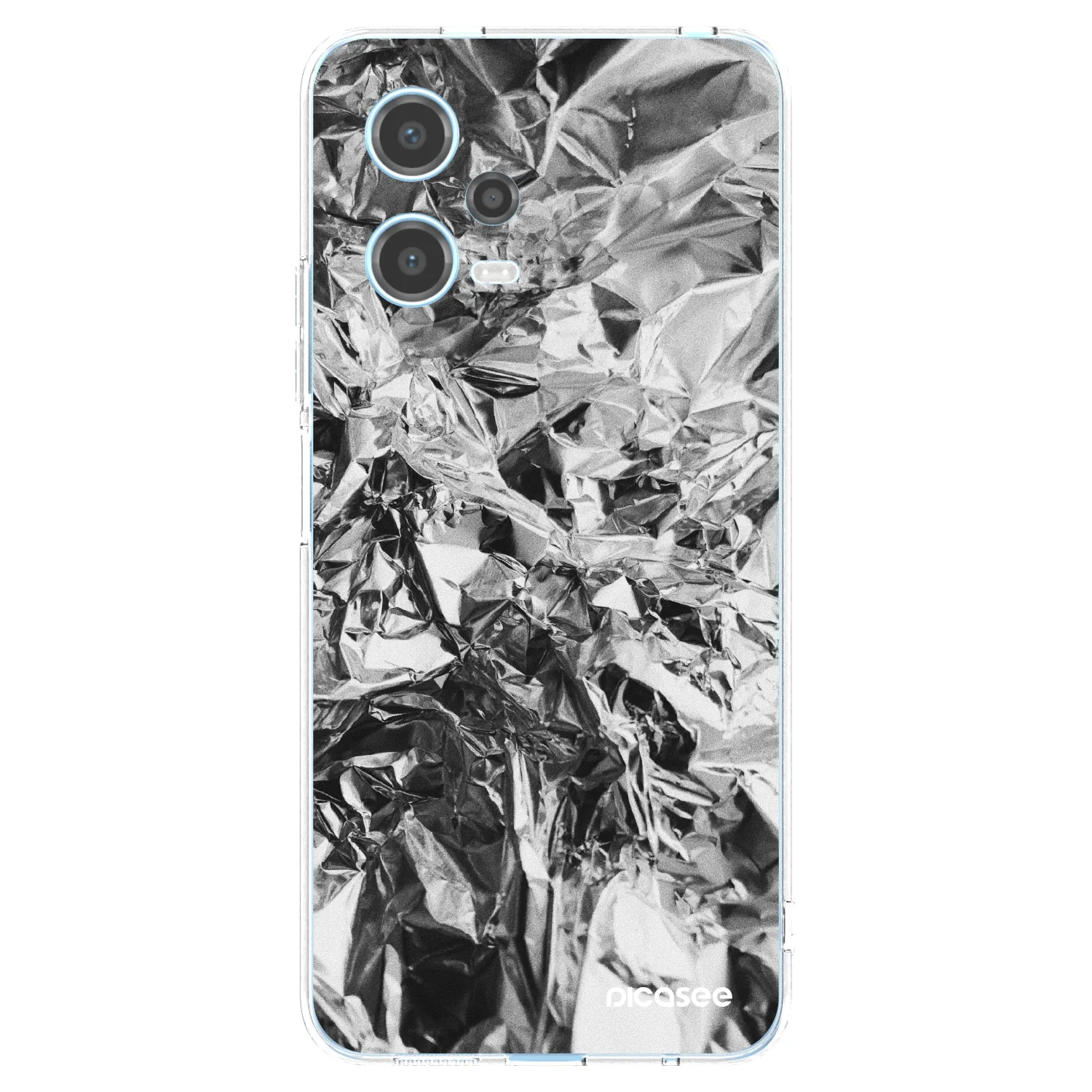 Picasee διαφανής θήκη σιλικόνης Xiaomi Redmi Note 12 5G - Chrome