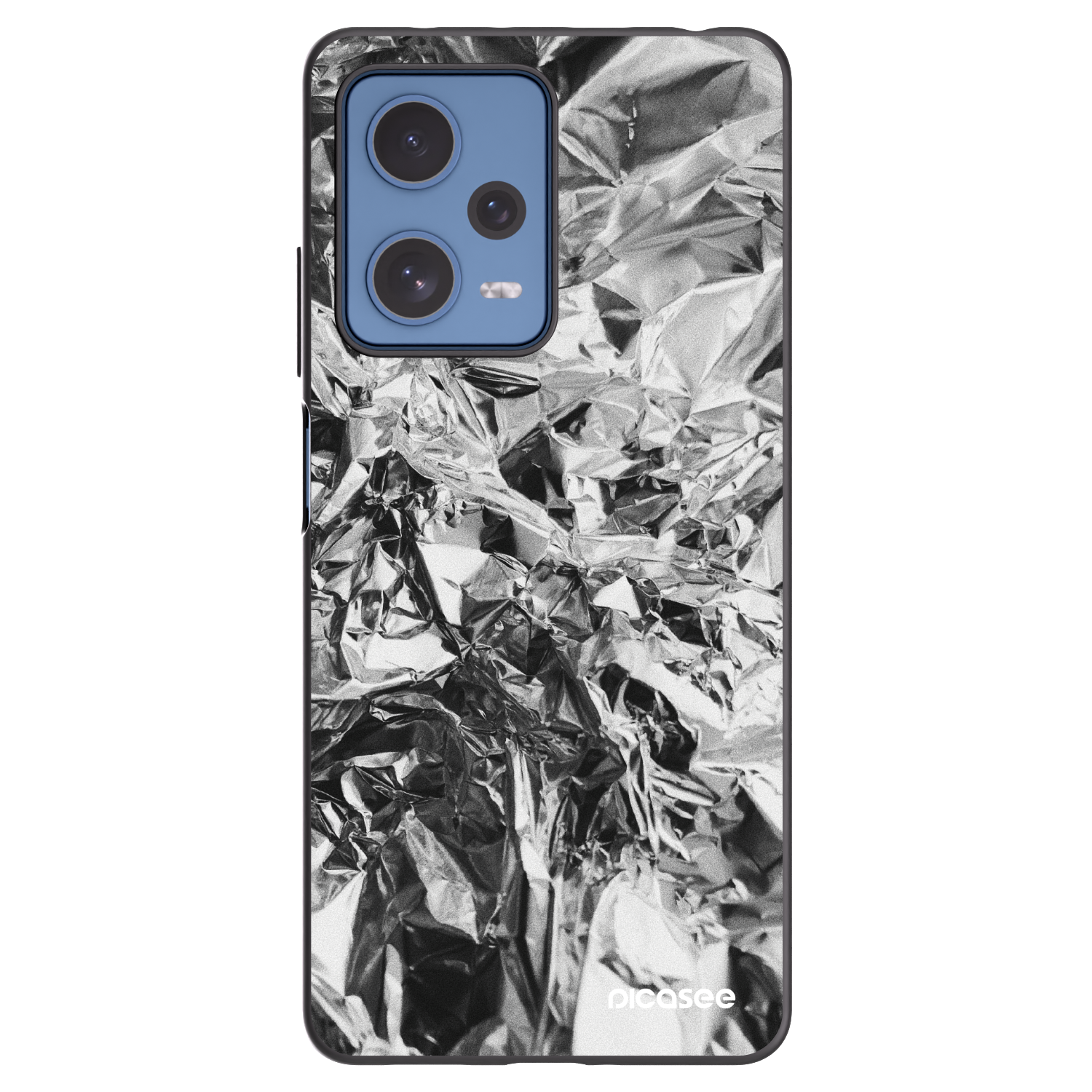 Picasee Μαύρη θήκη σιλικόνης για Xiaomi Redmi Note 12 Pro 5G - Chrome