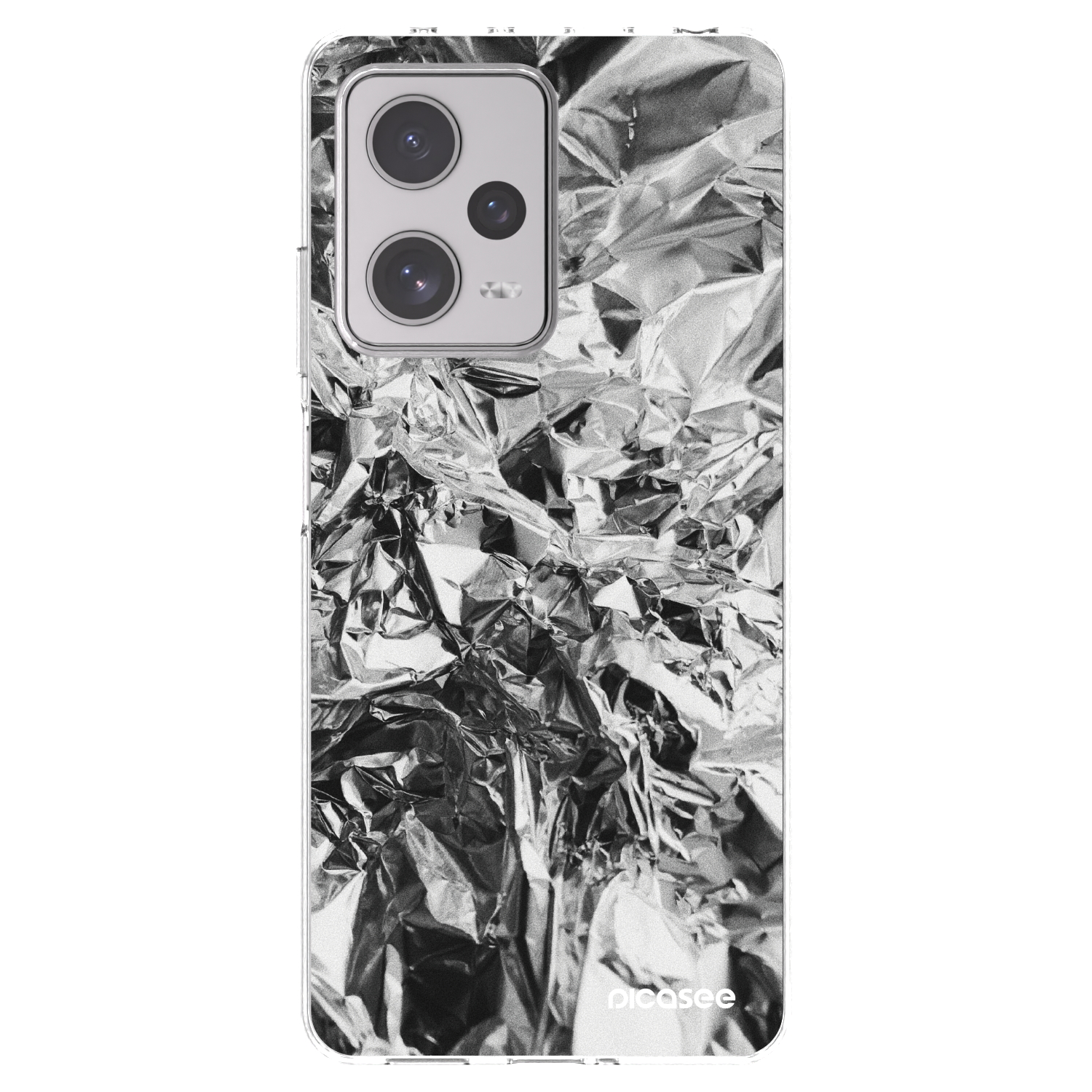 Picasee διαφανής θήκη σιλικόνης Xiaomi Redmi Note 12 Pro+ 5G - Chrome