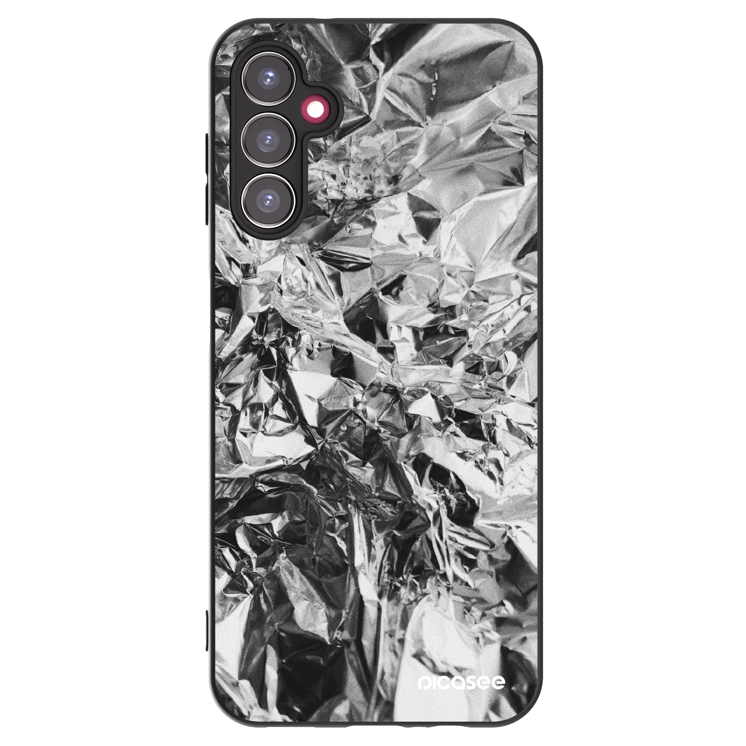 Picasee Μαύρη θήκη σιλικόνης για Samsung Galaxy A14 4G A145R - Chrome