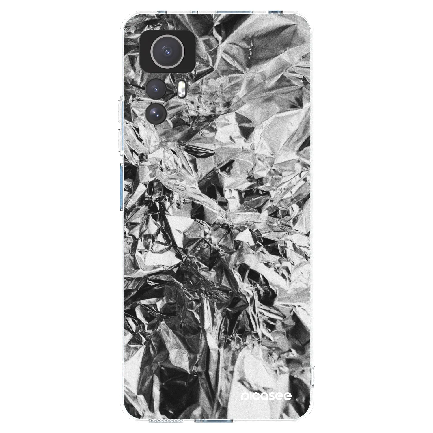 Picasee διαφανής θήκη σιλικόνης Xiaomi Redmi Note 12S - Chrome