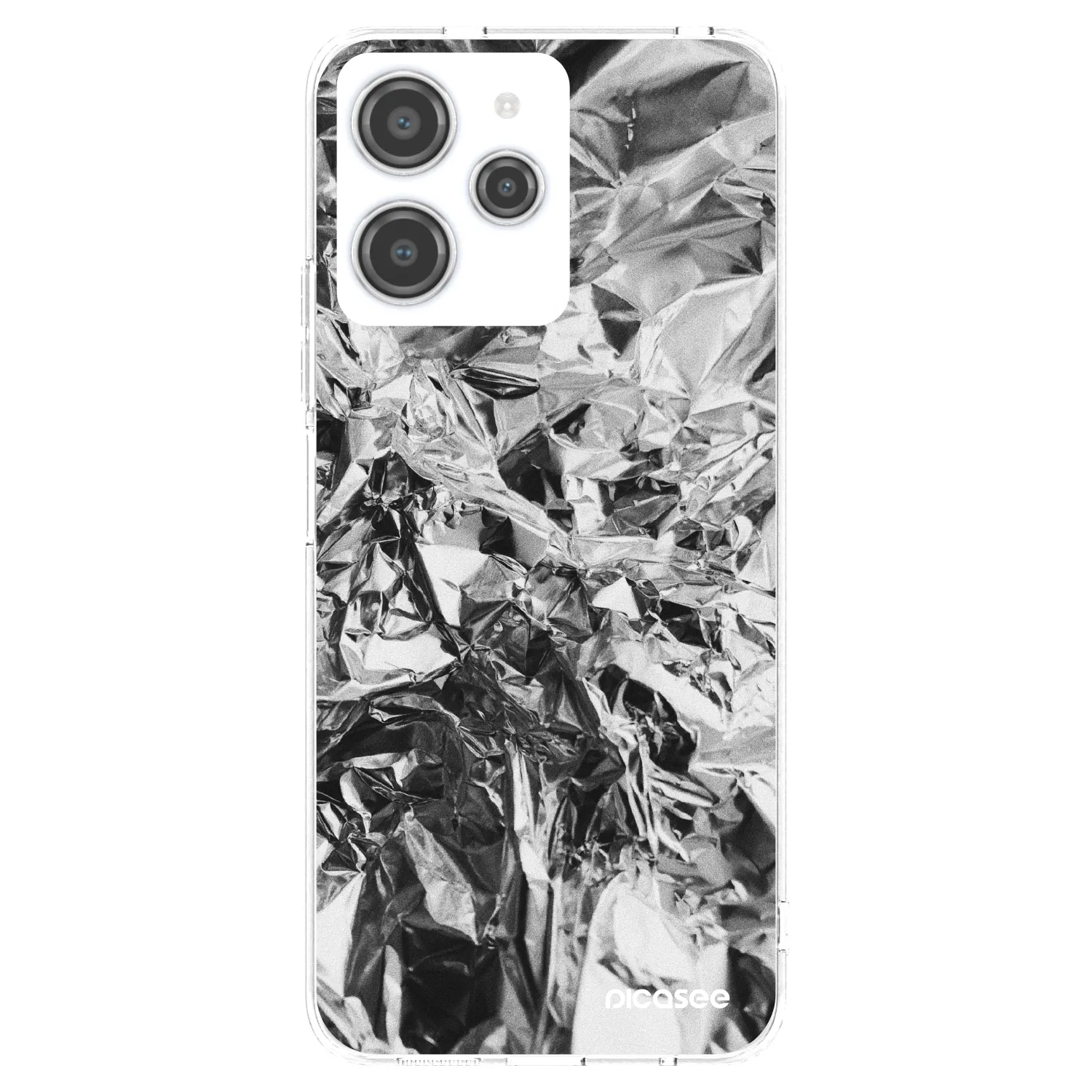 Picasee διαφανής θήκη σιλικόνης Xiaomi Redmi 12 4G - Chrome