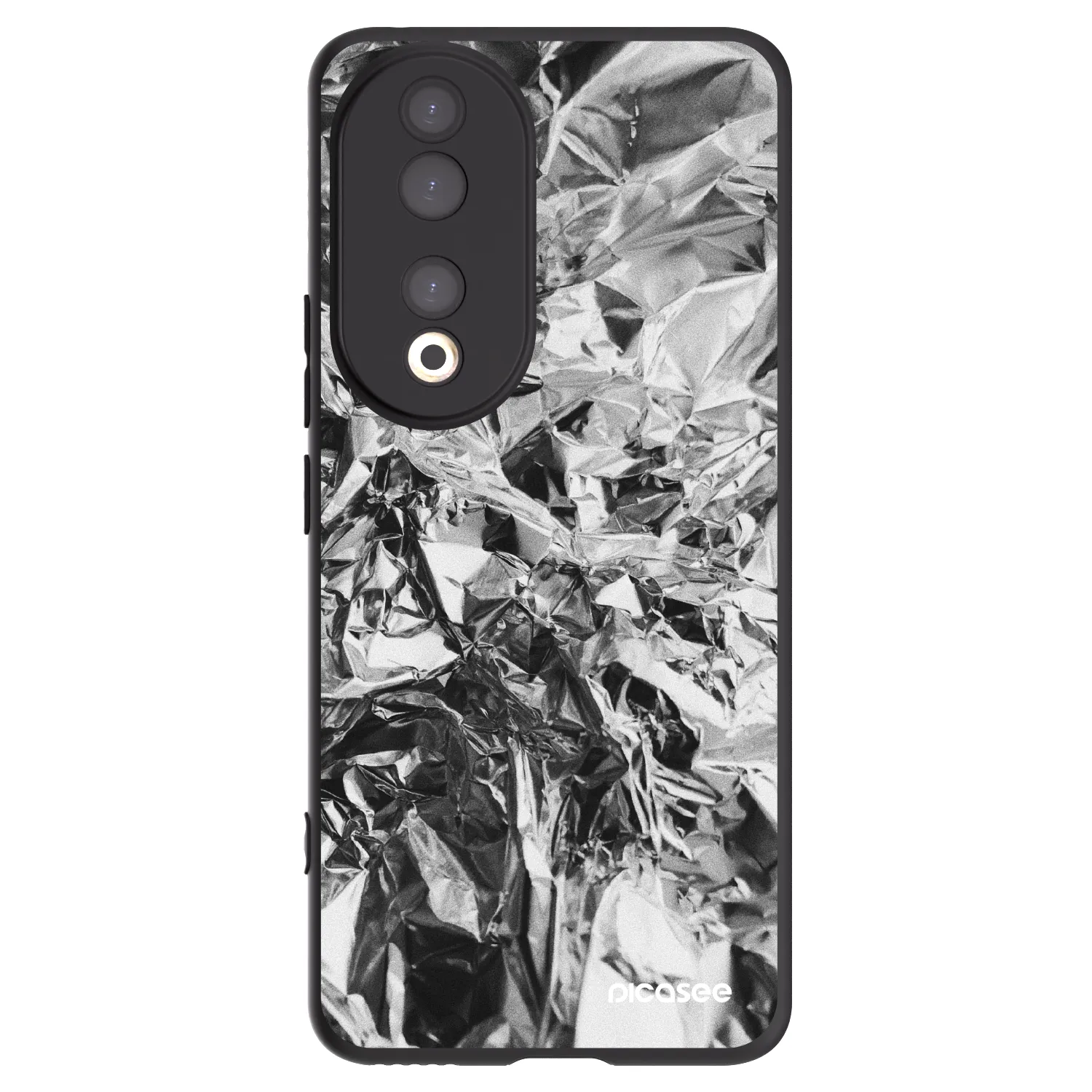 Picasee Μαύρη θήκη σιλικόνης για Honor 90 5G - Chrome