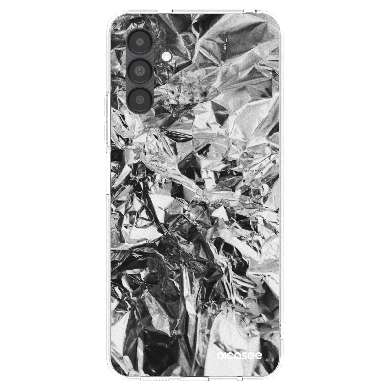 Picasee διαφανής θήκη σιλικόνης Samsung Galaxy A04s A047F - Chrome