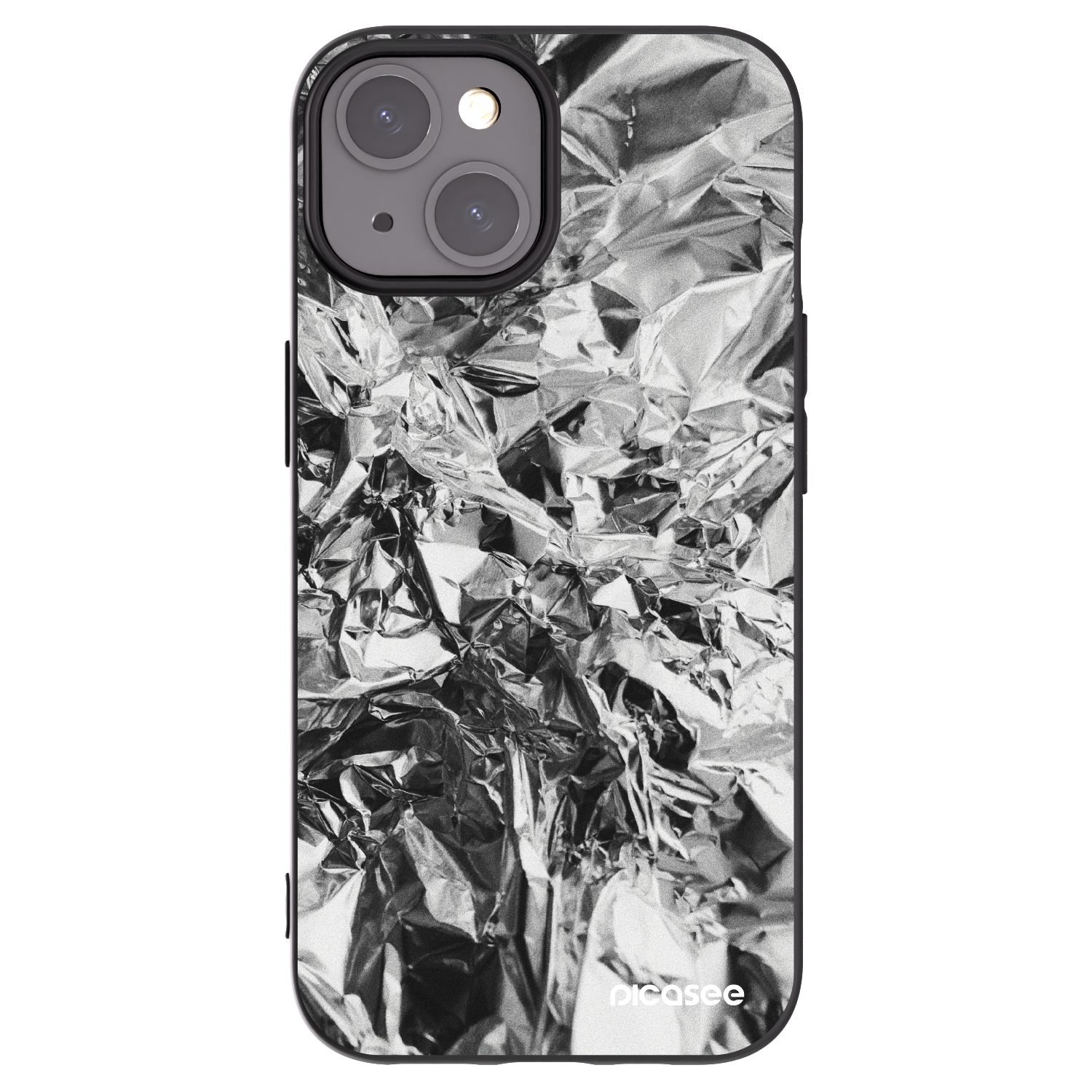 Picasee Μαύρη θήκη σιλικόνης για Apple iPhone 15 - Chrome