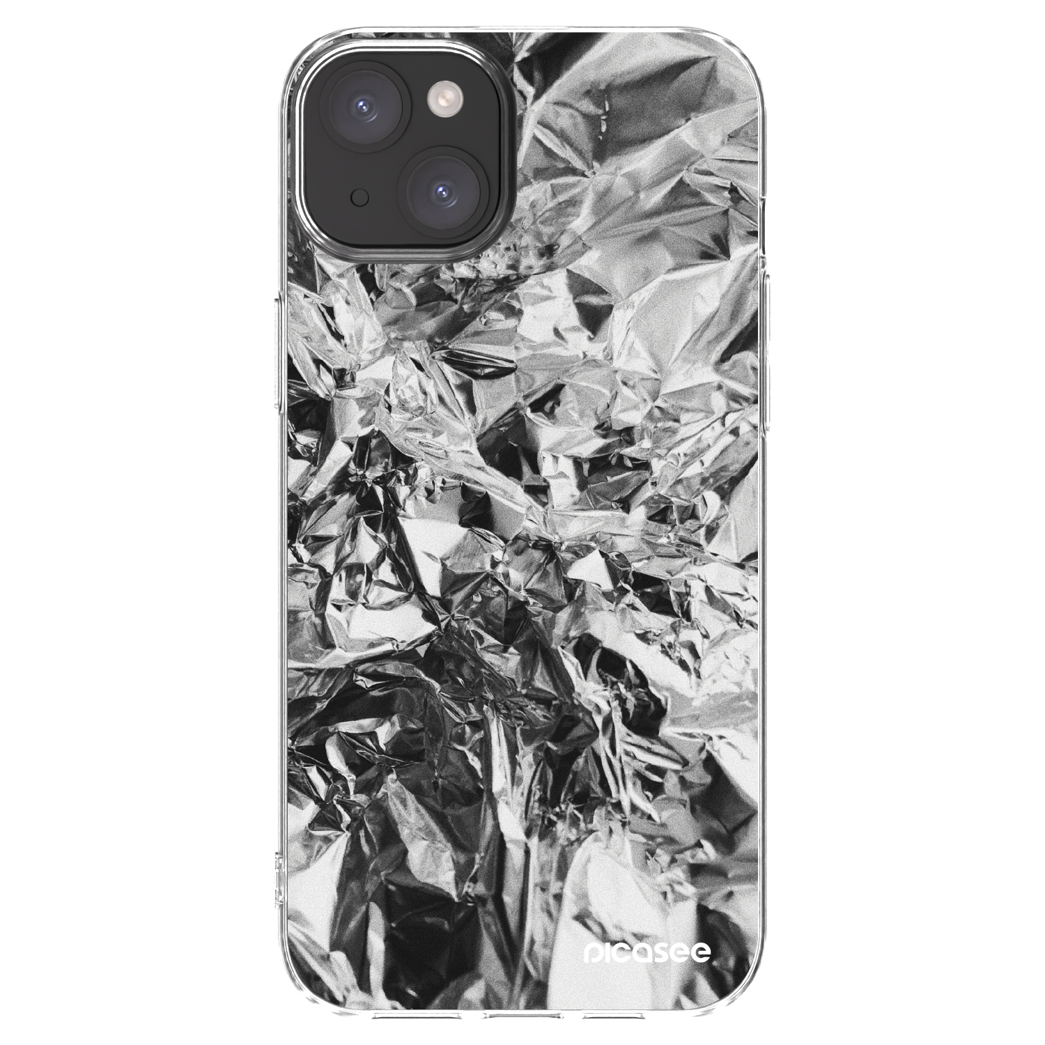Picasee διαφανής θήκη σιλικόνης Apple iPhone 15 Plus - Chrome
