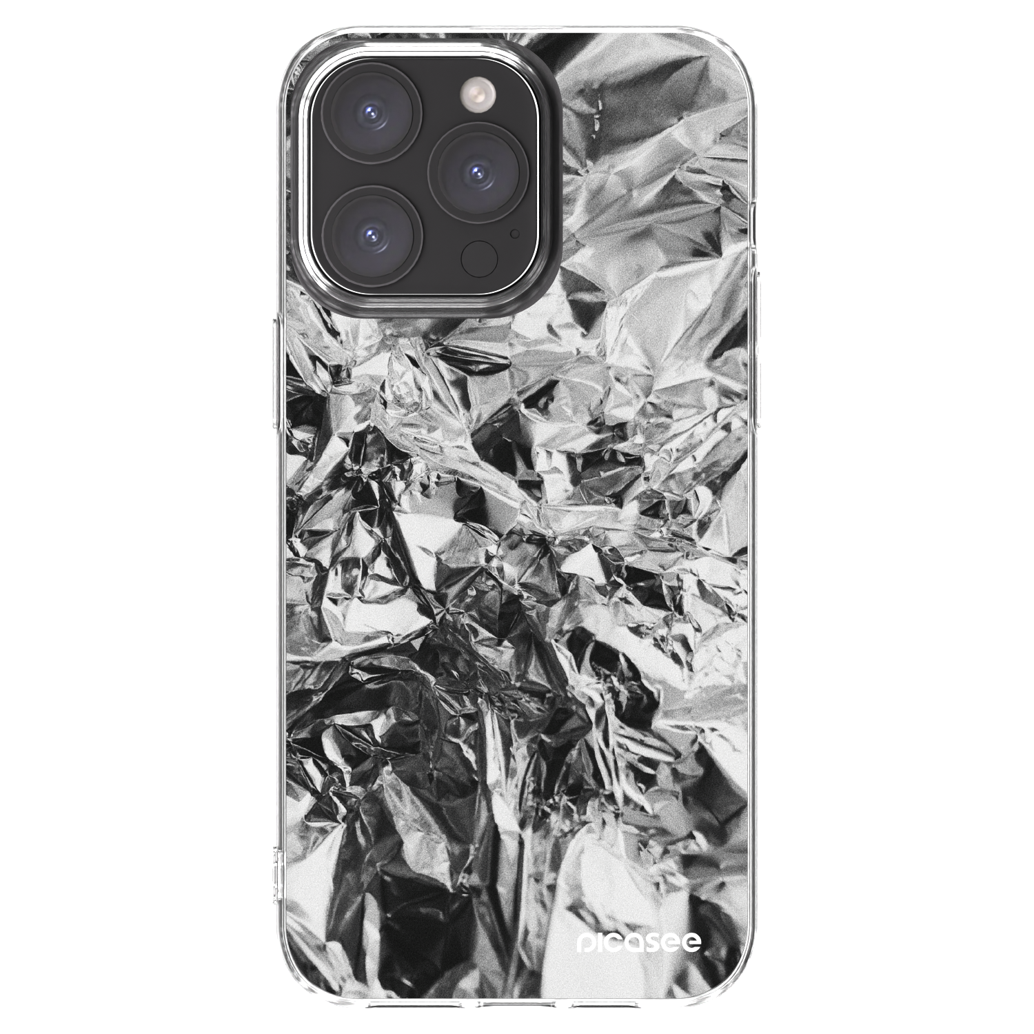 Picasee διαφανής θήκη σιλικόνης Apple iPhone 15 Pro Max - Chrome