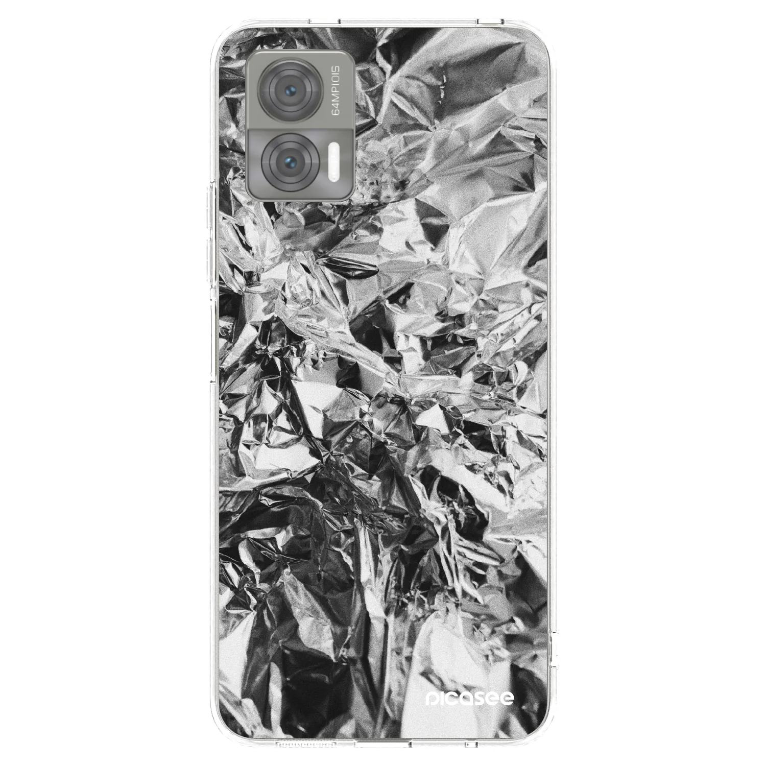 Picasee διαφανής θήκη σιλικόνης Motorola Edge 30 Neo - Chrome