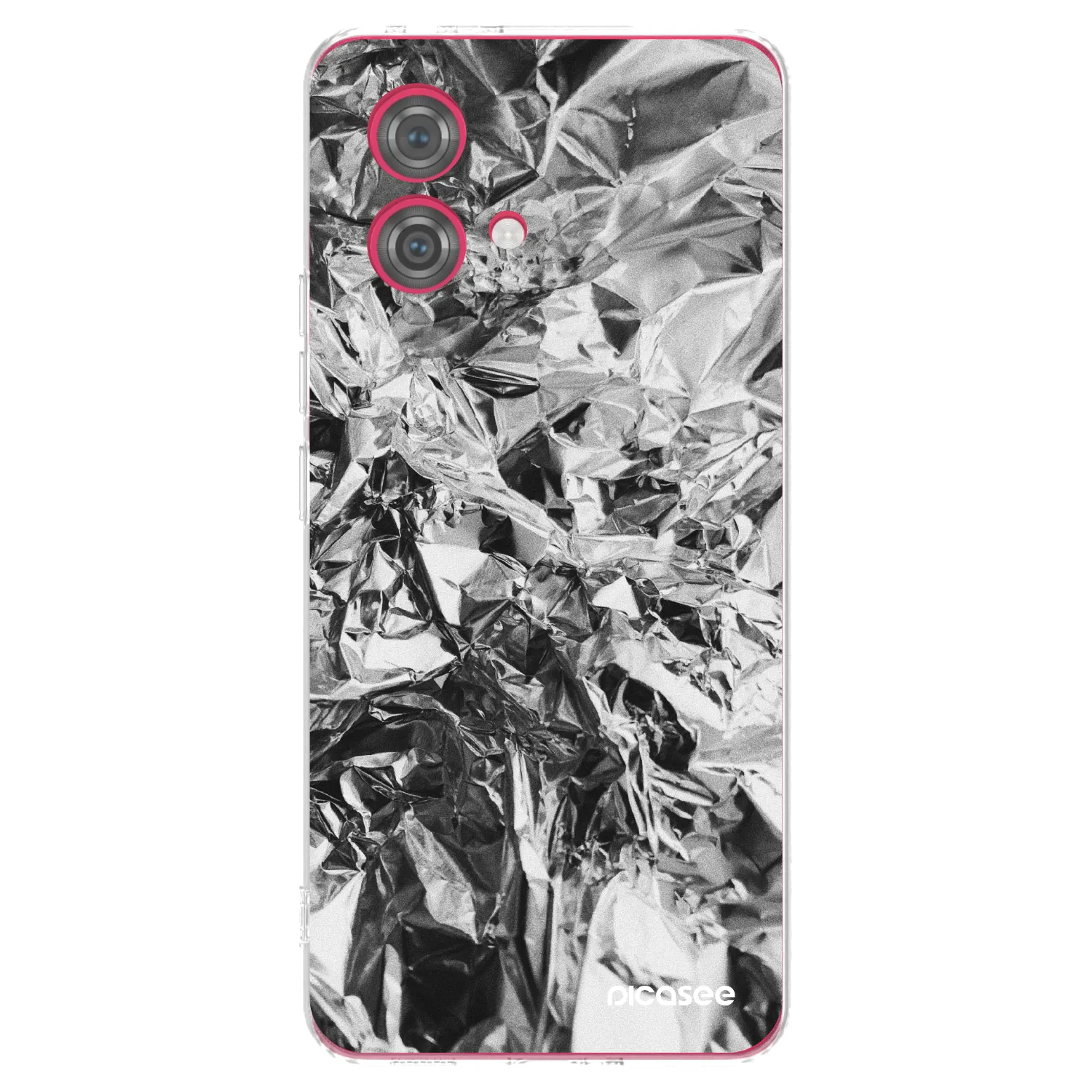 Picasee διαφανής θήκη σιλικόνης Motorola Moto G84 5G - Chrome