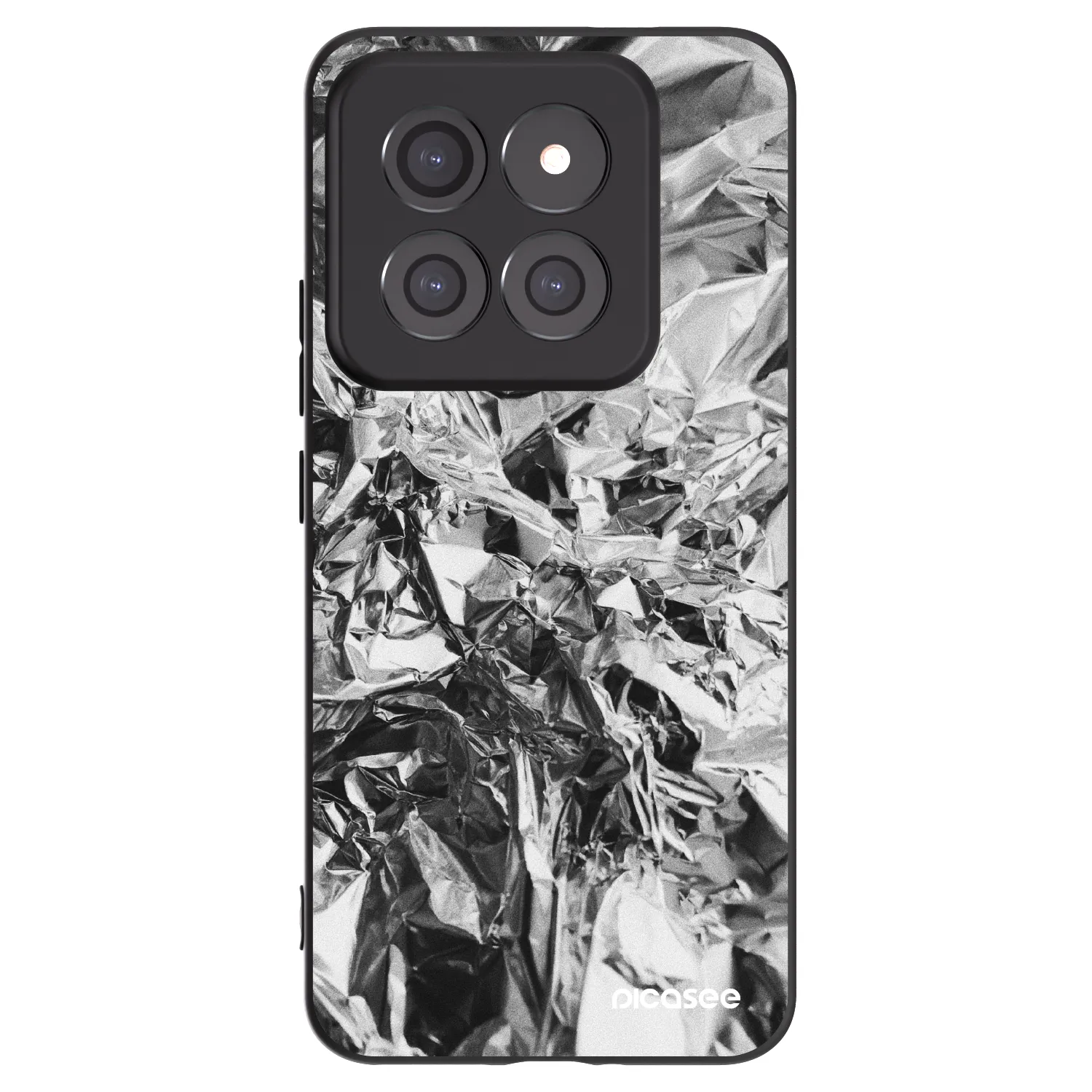 Picasee Μαύρη θήκη σιλικόνης για Xiaomi 14 Pro - Chrome