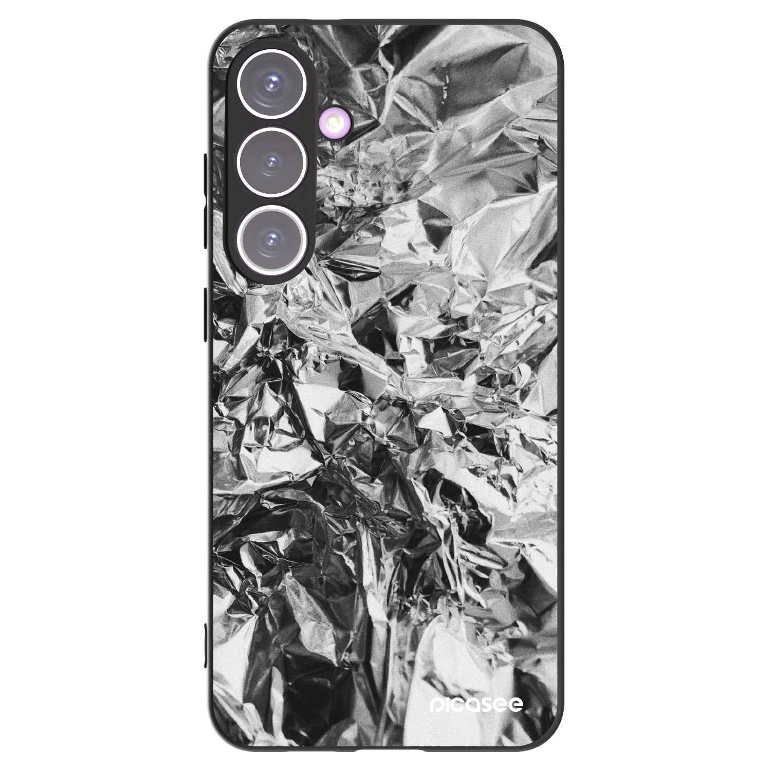Picasee Μαύρη θήκη σιλικόνης για Samsung Galaxy S24+ S926B 5G - Chrome
