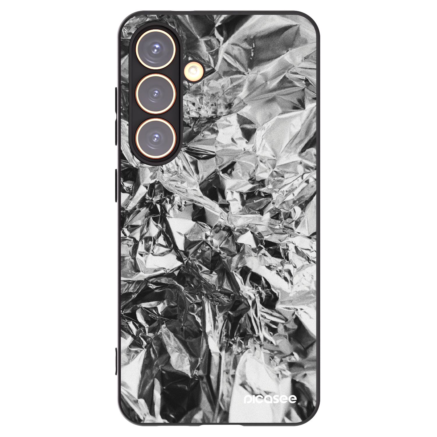 Picasee Μαύρη θήκη σιλικόνης για Samsung Galaxy S24 S921B 5G - Chrome