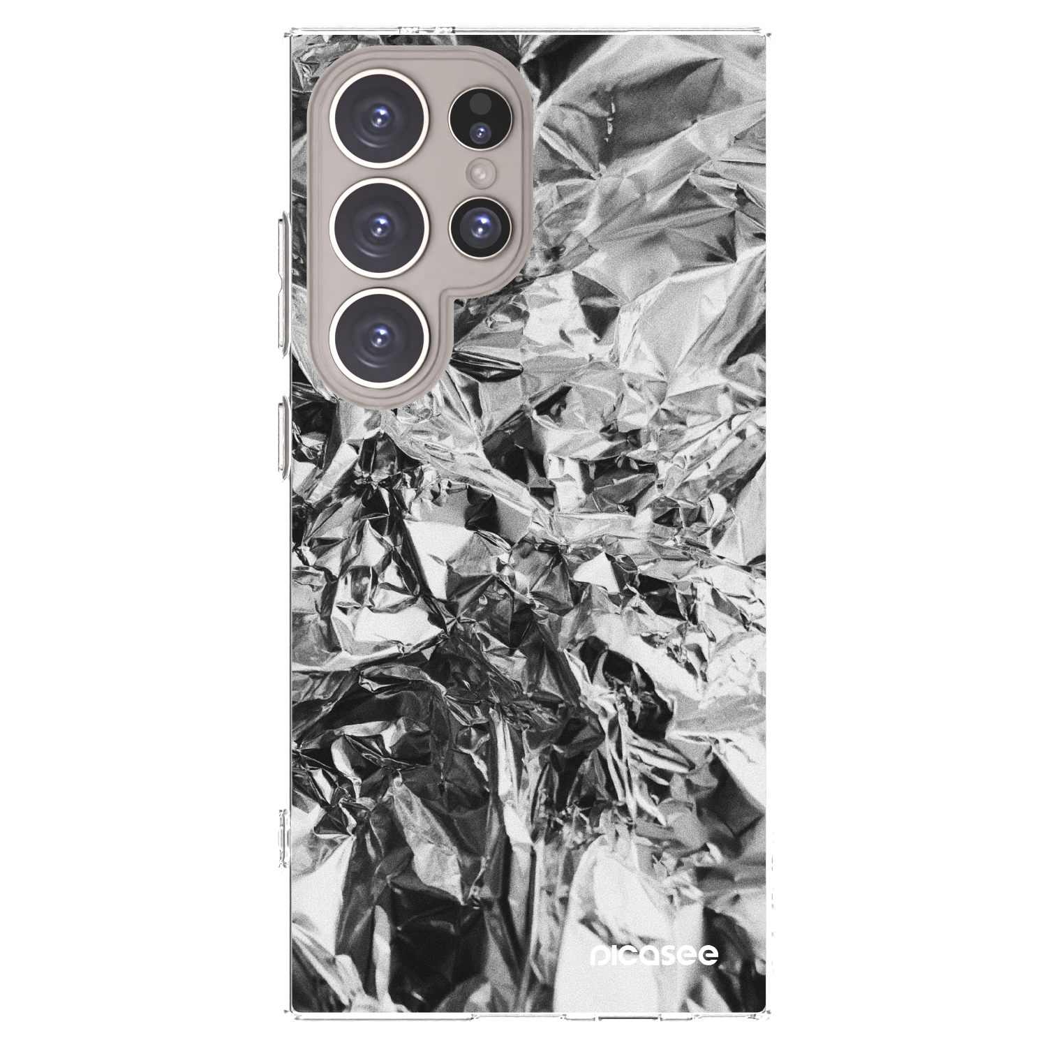 Picasee διαφανής θήκη σιλικόνης Samsung Galaxy S24 Ultra S928B 5G - Chrome