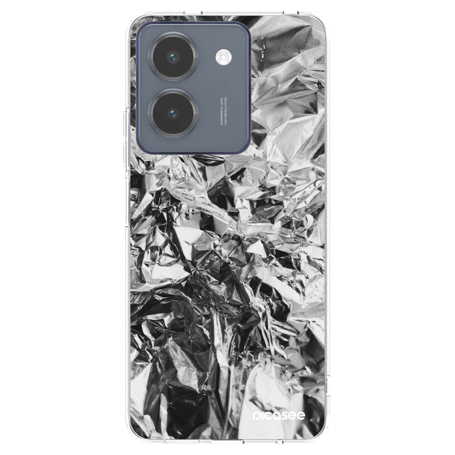 Picasee διαφανής θήκη σιλικόνης Vivo Y36 4G - Chrome
