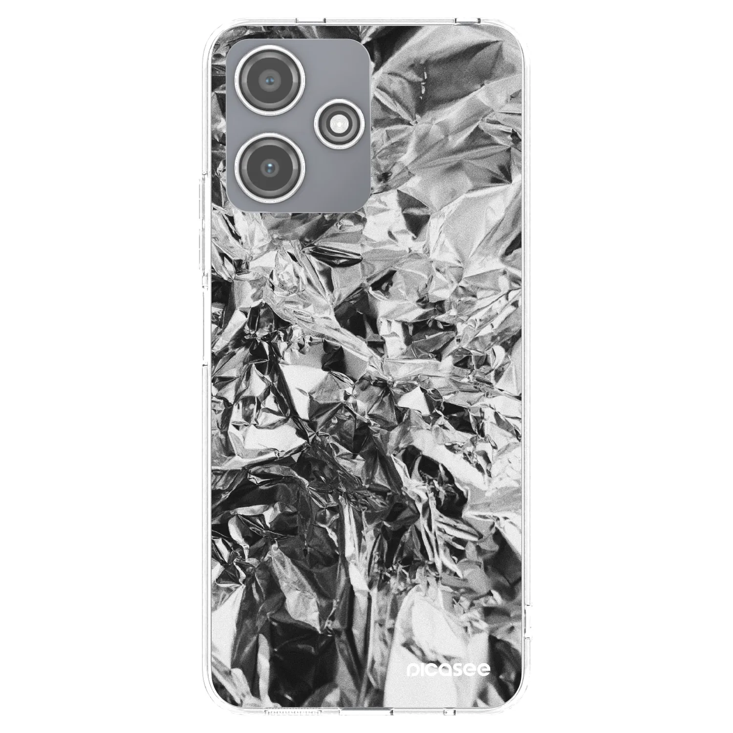 Picasee διαφανής θήκη σιλικόνης Xiaomi Redmi 12 5G - Chrome