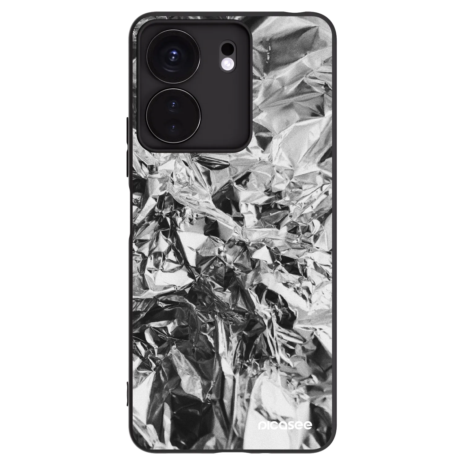 Picasee Μαύρη θήκη σιλικόνης για Xiaomi Redmi 13C 4G - Chrome