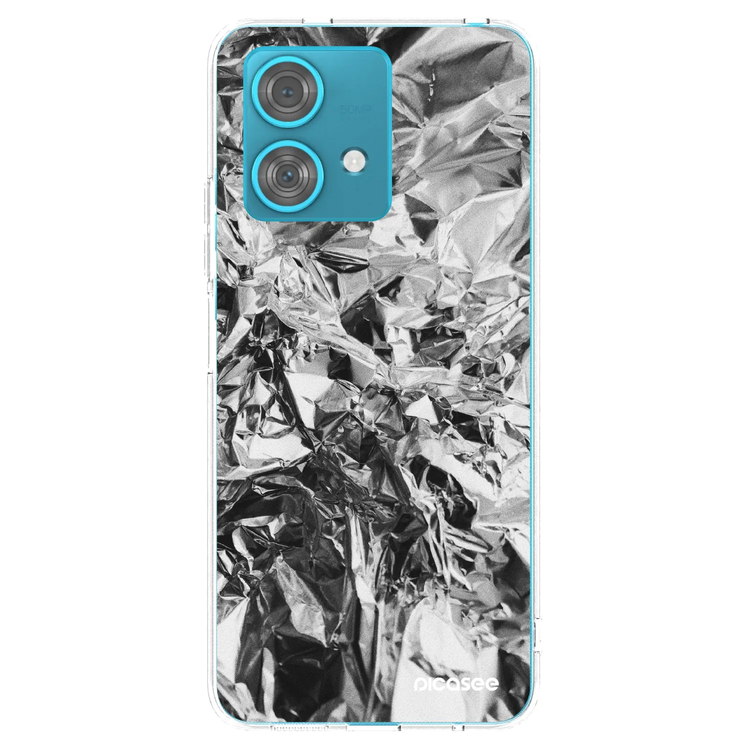 Picasee διαφανής θήκη σιλικόνης Motorola Edge 40 Neo - Chrome