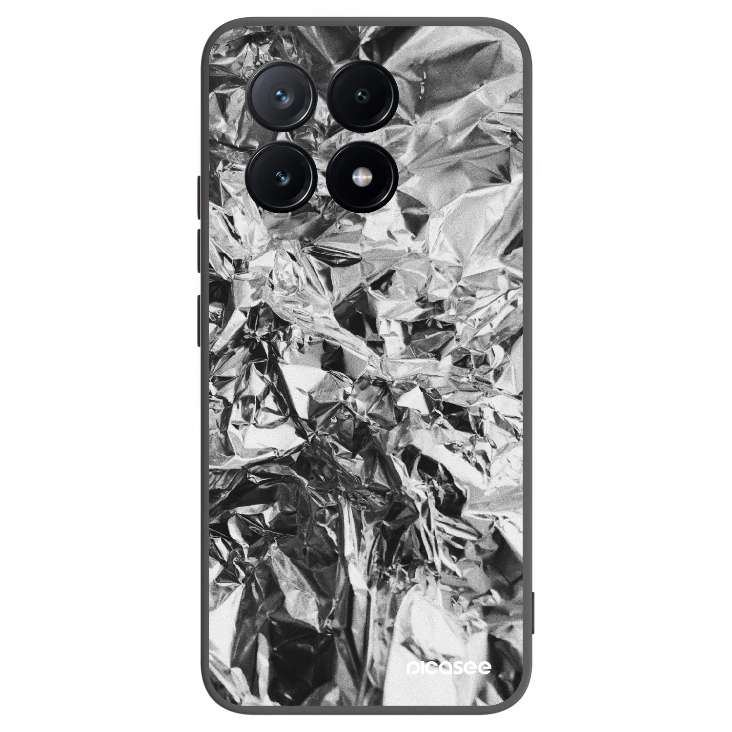 Picasee Μαύρη θήκη σιλικόνης για Xiaomi Poco X6 Pro - Chrome