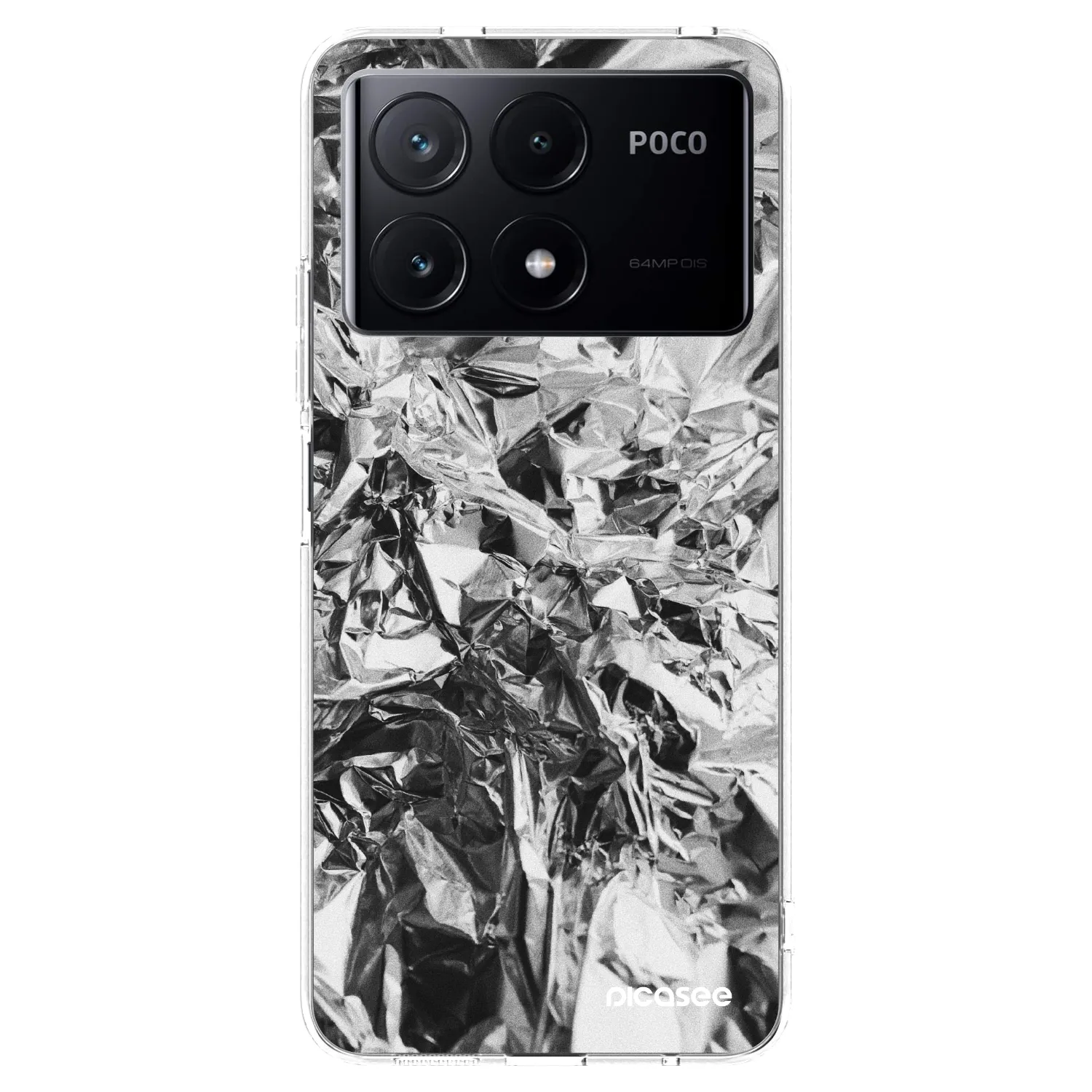 Picasee διαφανής θήκη σιλικόνης Xiaomi Poco X6 Pro - Chrome