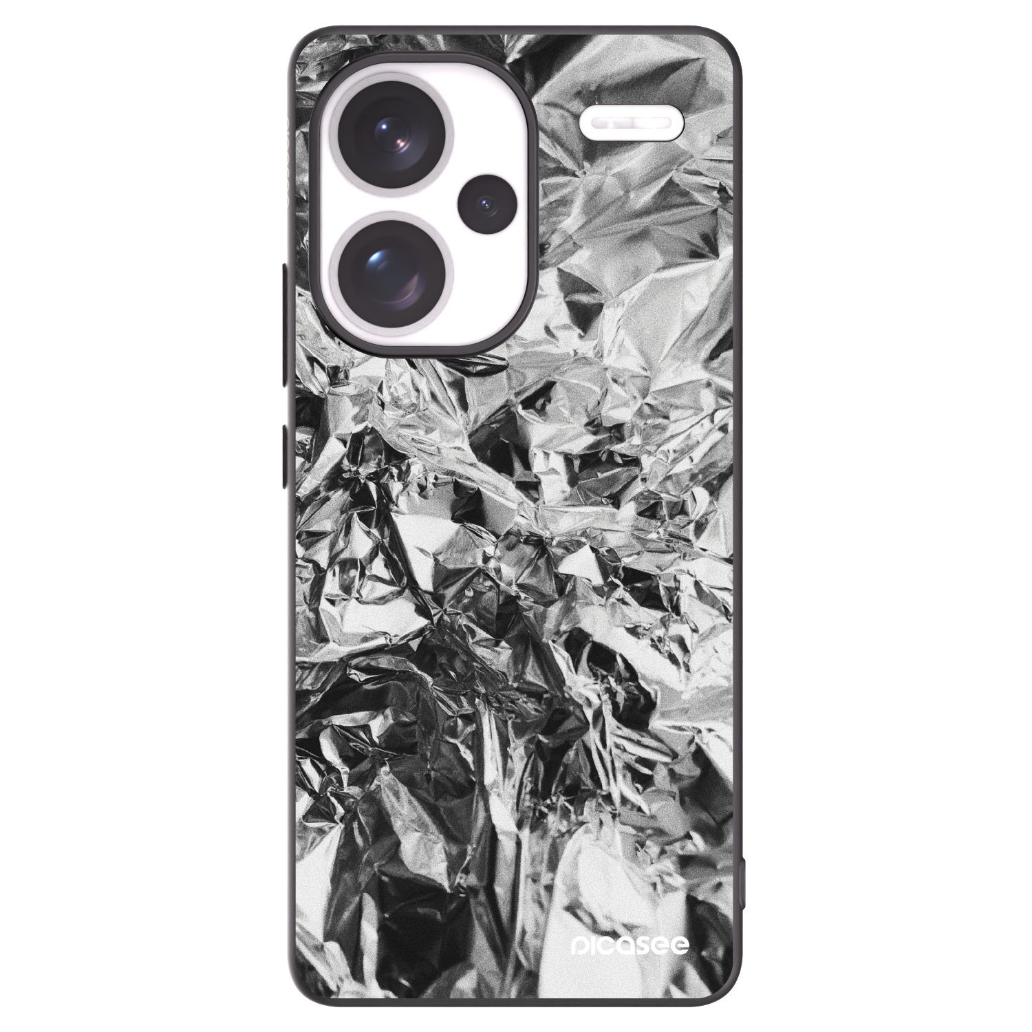 Picasee Μαύρη θήκη σιλικόνης για Xiaomi Redmi Note 13 Pro+ 5G - Chrome