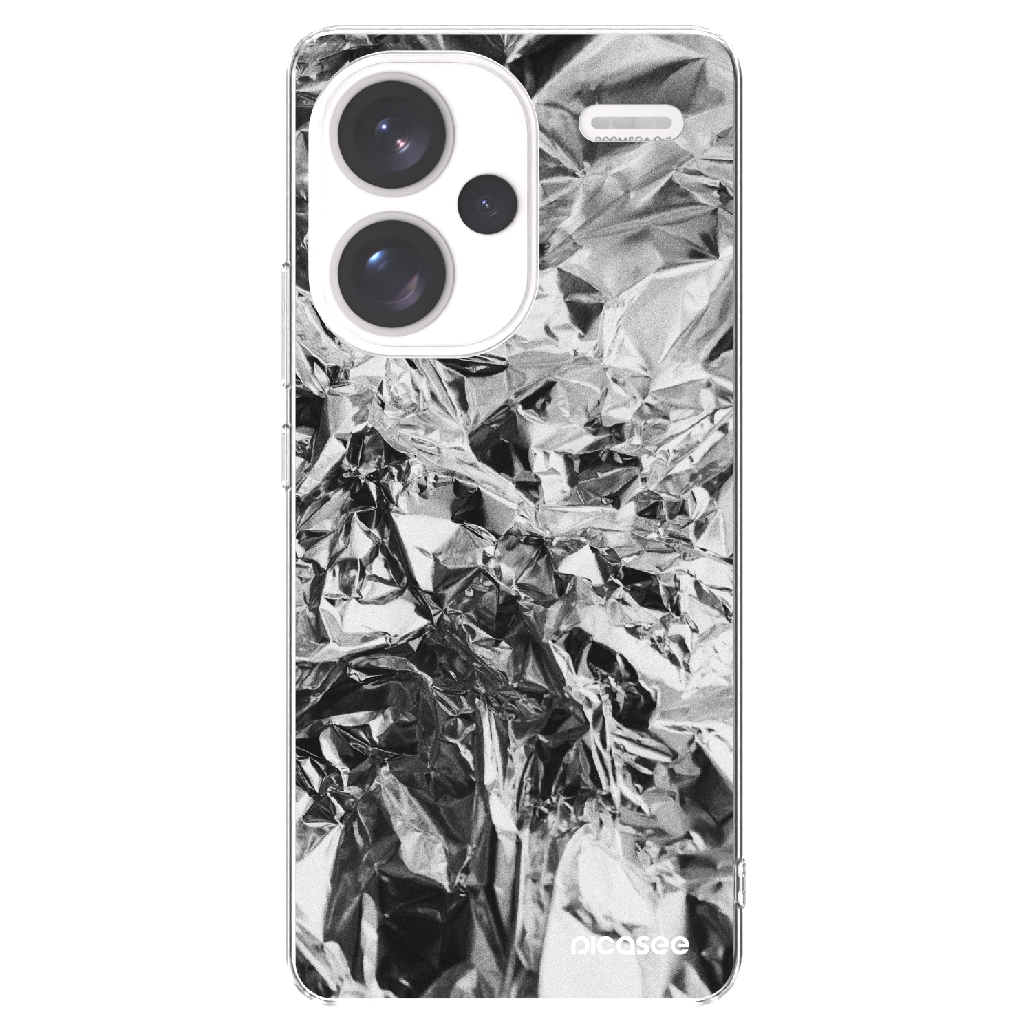 Picasee διαφανής θήκη σιλικόνης Xiaomi Redmi Note 13 Pro+ 5G - Chrome