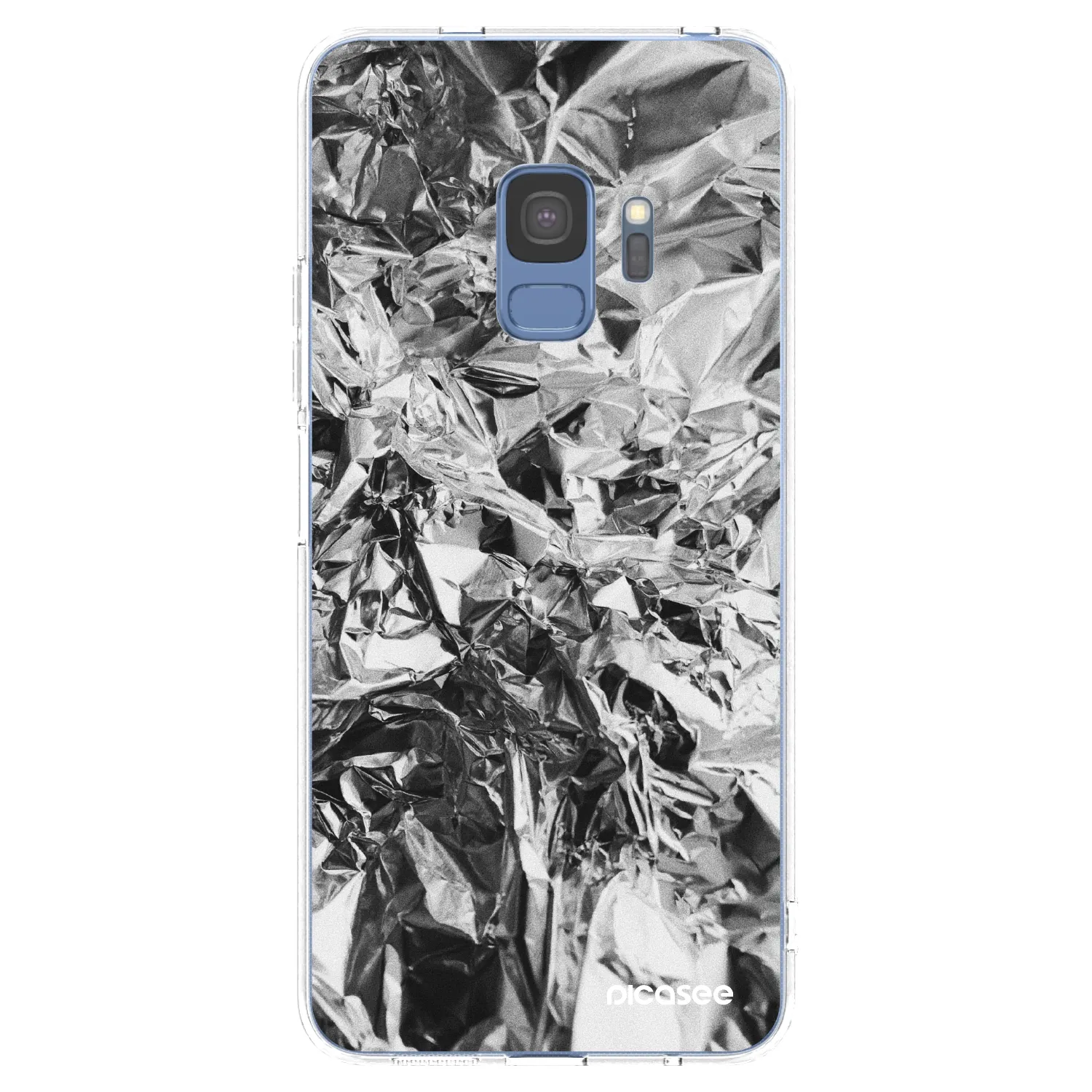 Picasee διαφανής θήκη σιλικόνης Samsung Galaxy S9 G960F - Chrome