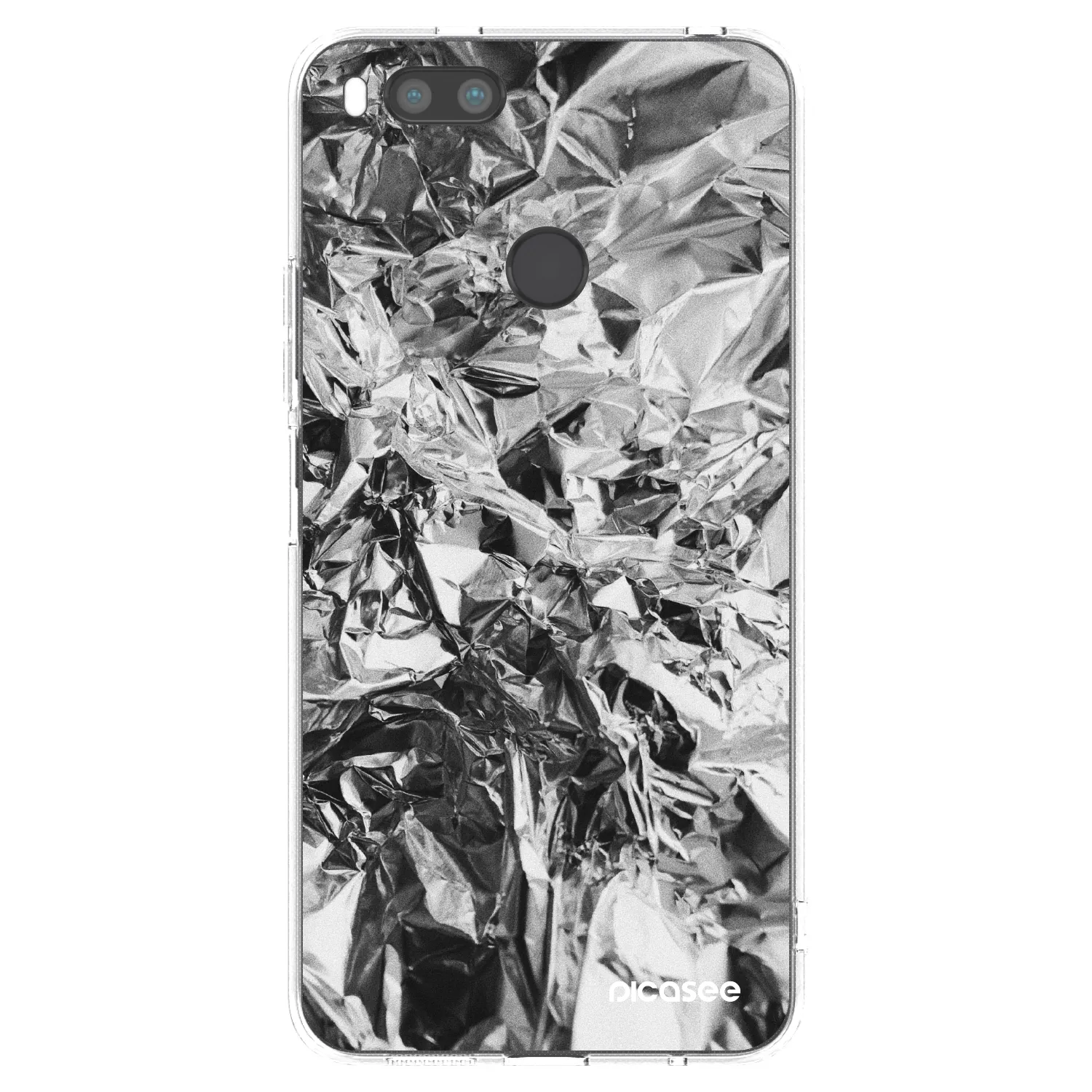 Picasee διαφανής θήκη σιλικόνης Xiaomi Mi A1 Global - Chrome