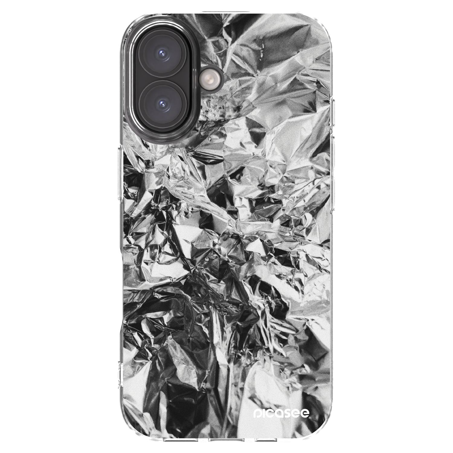 Picasee διαφανής θήκη σιλικόνης Apple iPhone 16 - Chrome