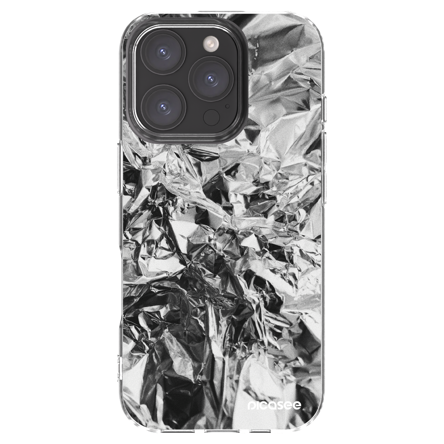 Picasee διαφανής θήκη σιλικόνης Apple iPhone 16 Pro - Chrome