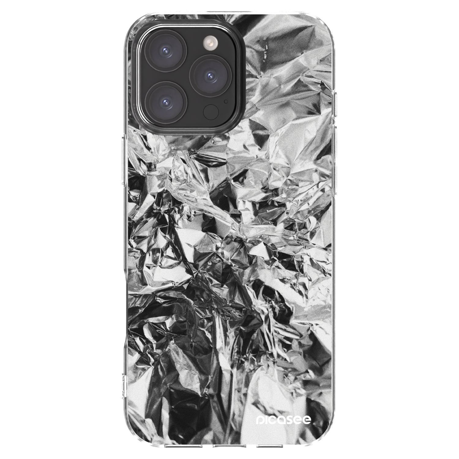 Picasee διαφανής θήκη σιλικόνης Apple iPhone 16 Pro Max - Chrome