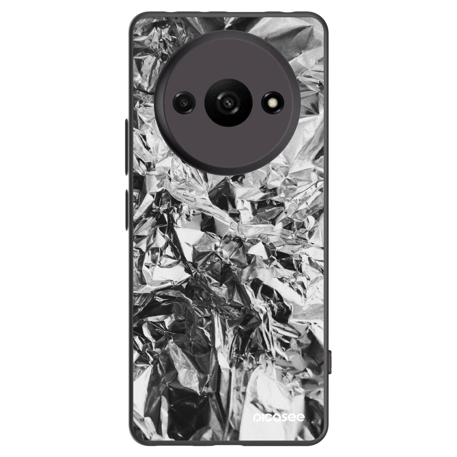 Picasee Μαύρη θήκη σιλικόνης για Xiaomi Redmi A3 - Chrome